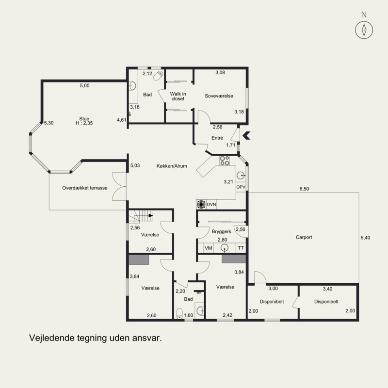 Plantegninger billede af Espelunden 30, Hou, 8300 Odder