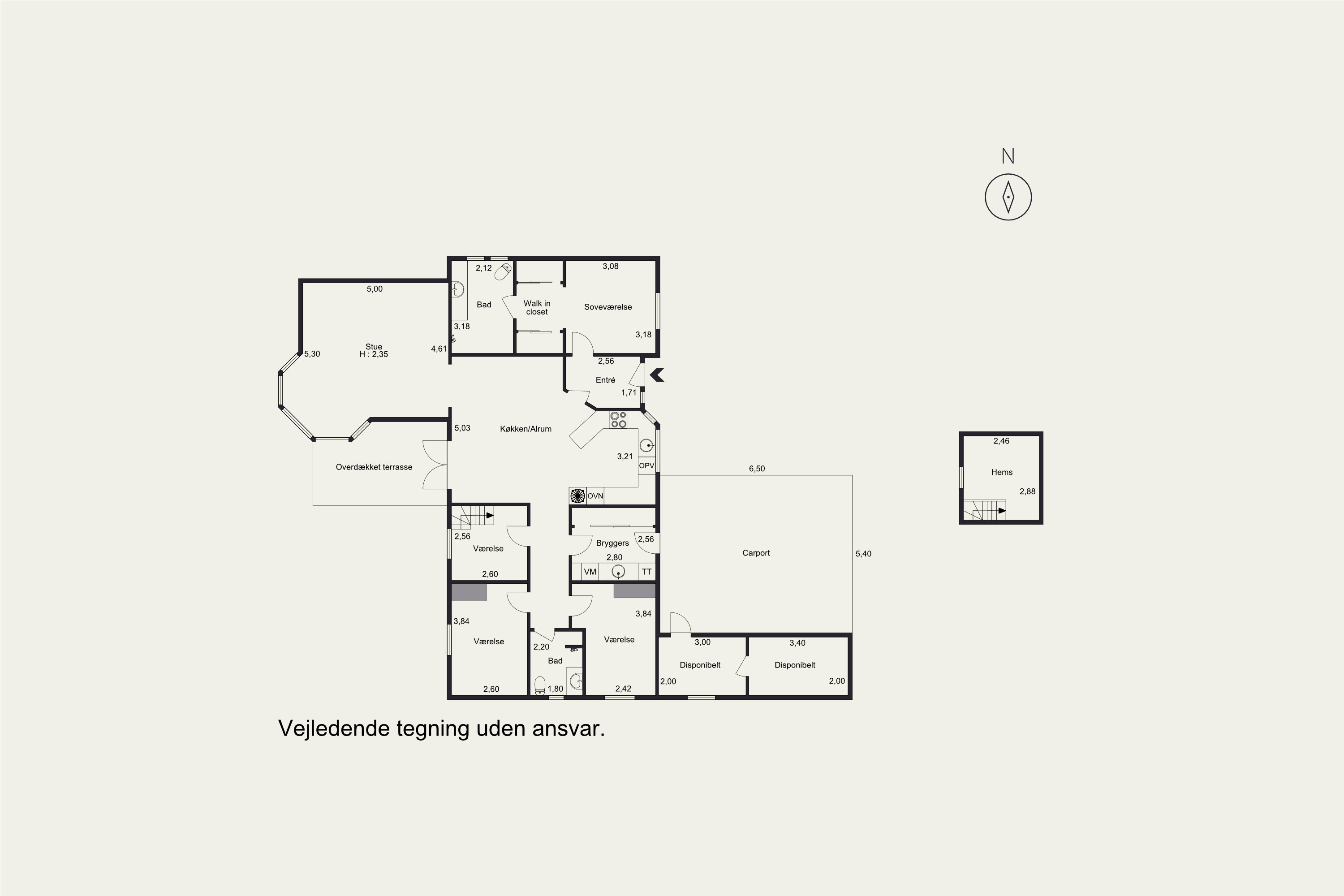 Plantegninger billede af Espelunden 30, Hou, 8300 Odder