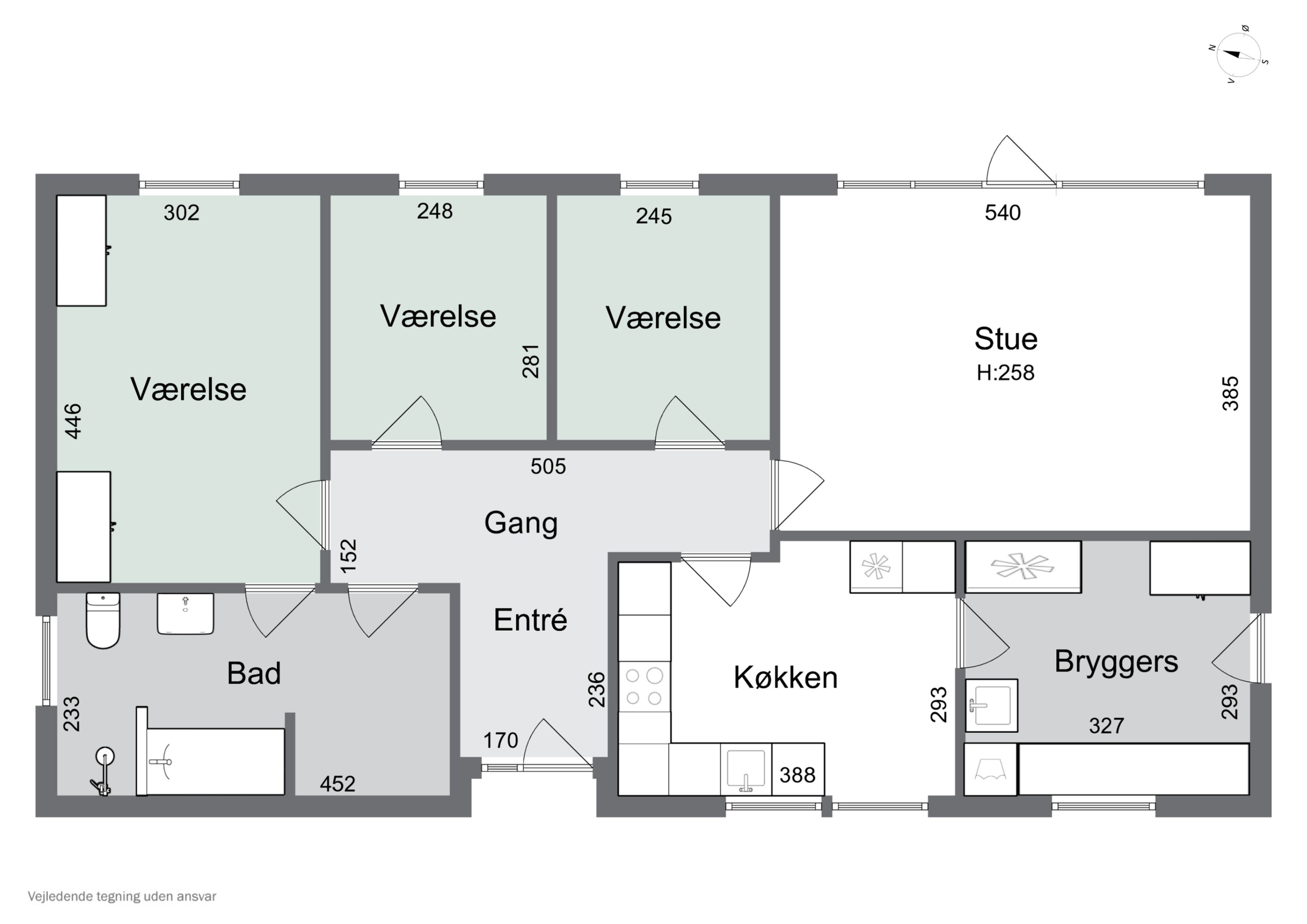 Plantegninger billede af Poppelvej 27, 8882 Fårvang