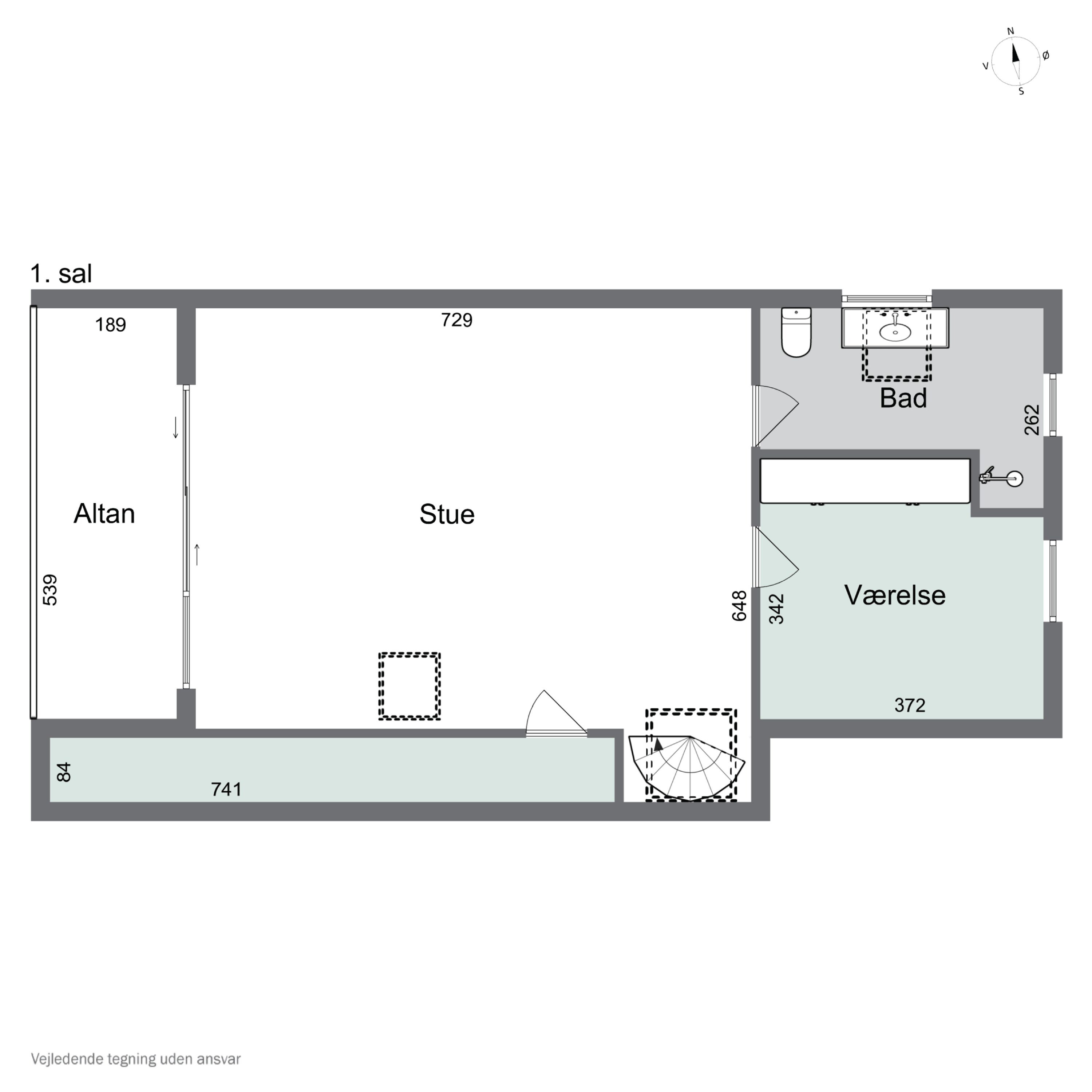 Plantegninger billede af Hedebyvej 3, 6330 Padborg
