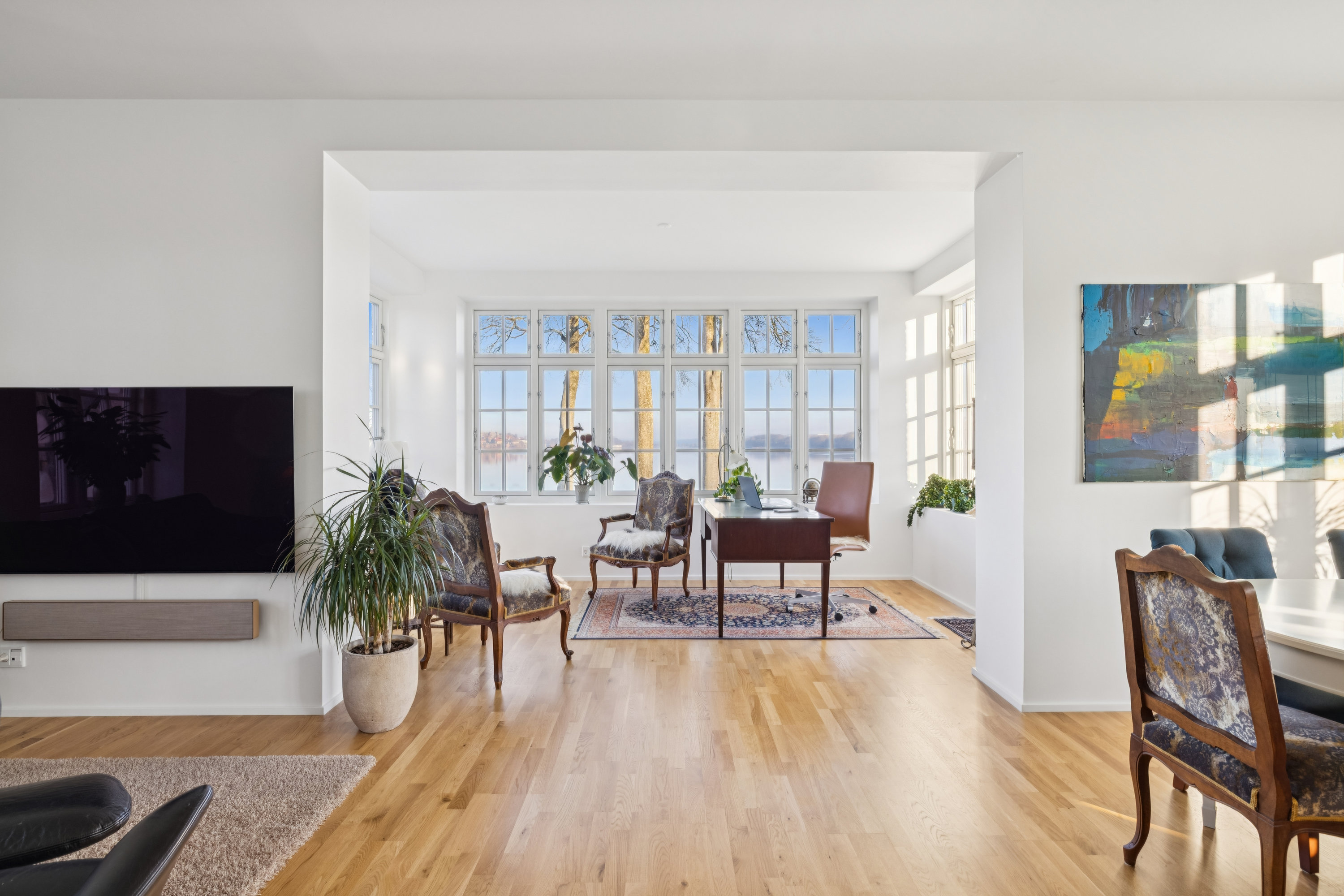 Fremhævet stue billede i fuldskærmstilstand. Billede af Teglgårdshaven 22, st.. tv., 8800 Viborg