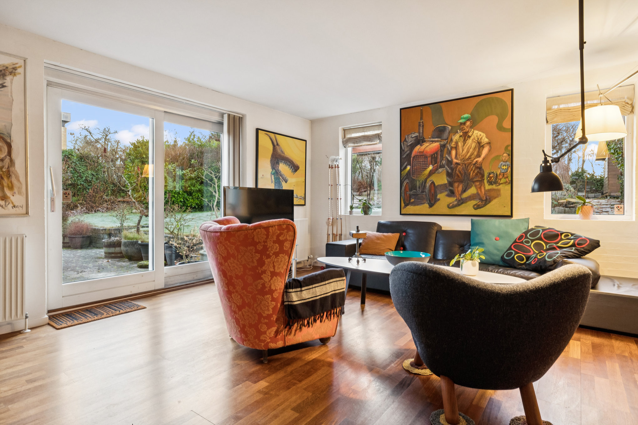 Fremhævet stue billede i fuldskærmstilstand. Billede af Parkvej 7C, 8920 Randers NV