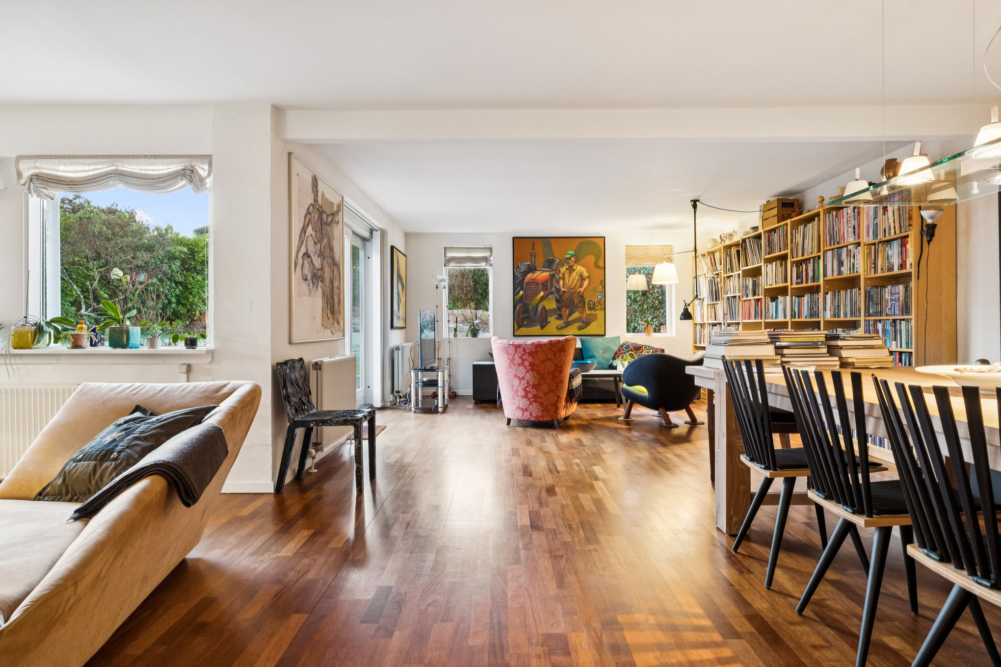 Fremhævet stue billede i fuldskærmstilstand. Billede af Parkvej 7C, 8920 Randers NV