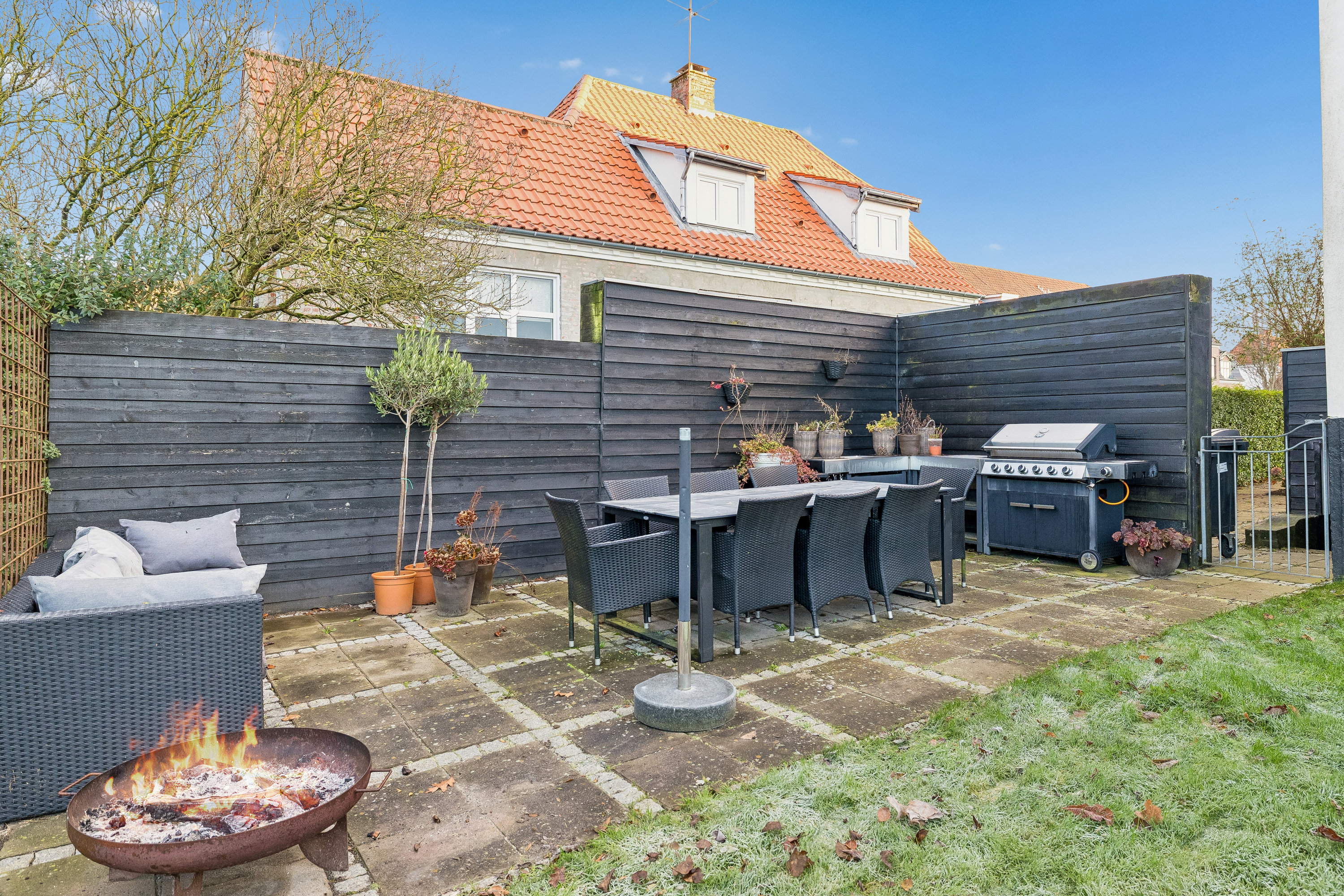 Fremhævet terrasse billede i fuldskærmstilstand. Billede af Rådmands Boulevard 14, 8900 Randers C