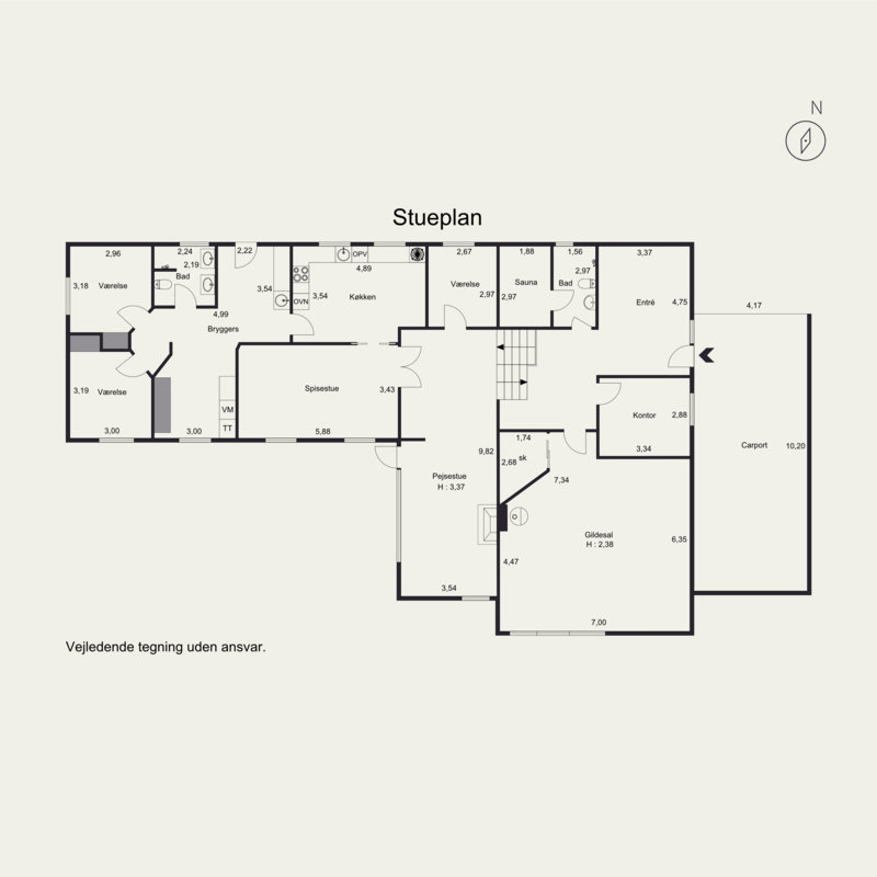 Plantegninger billede af Rørth Ellevej 28, Rørth, 8300 Odder