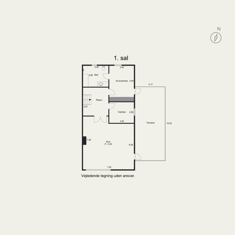 Plantegninger billede af Rørth Ellevej 28, Rørth, 8300 Odder