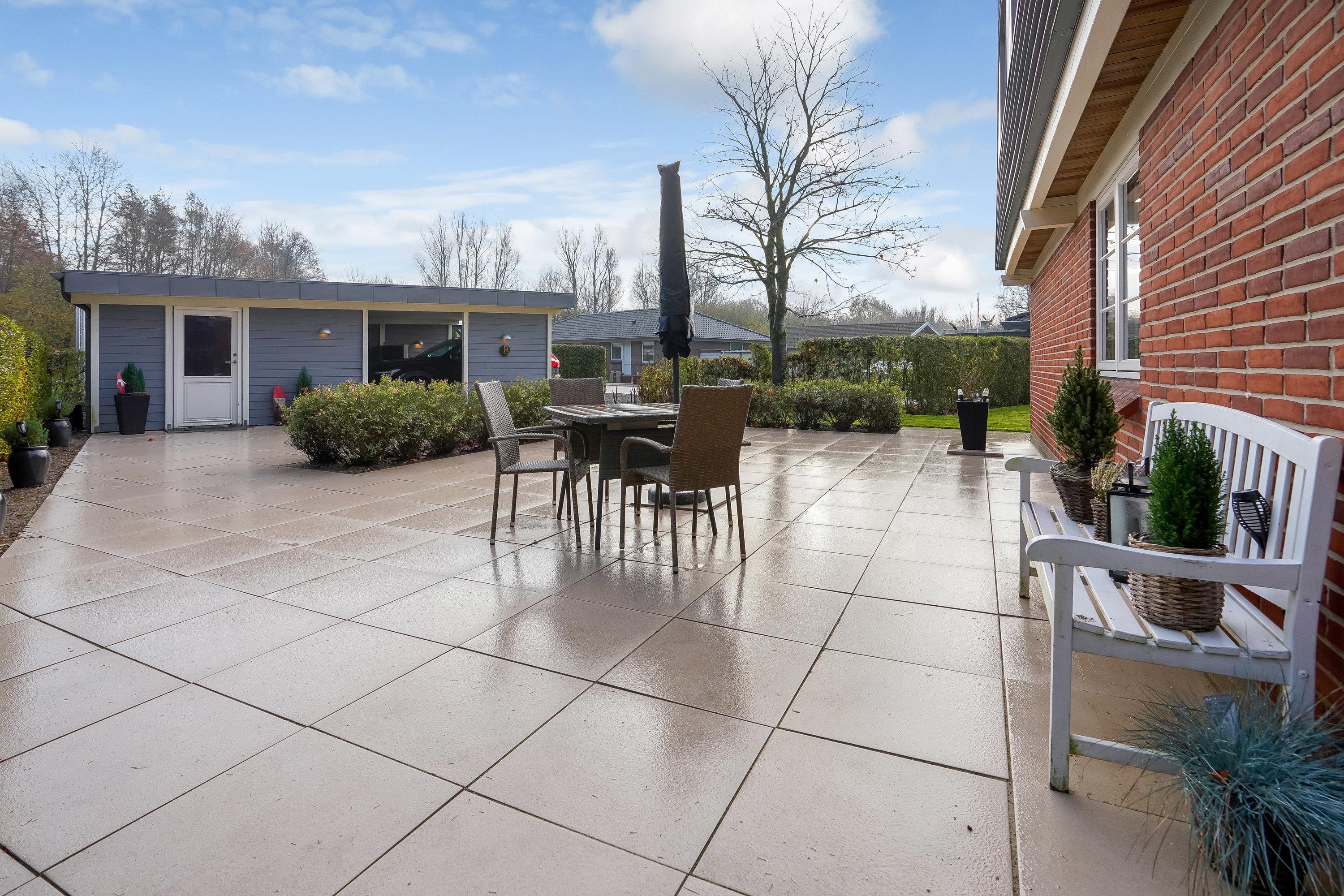 Fremhævet terrasse billede i fuldskærmstilstand. Billede af Lille Tornbjerg Vej 129, Tornbjerg, 5220 Odense SØ