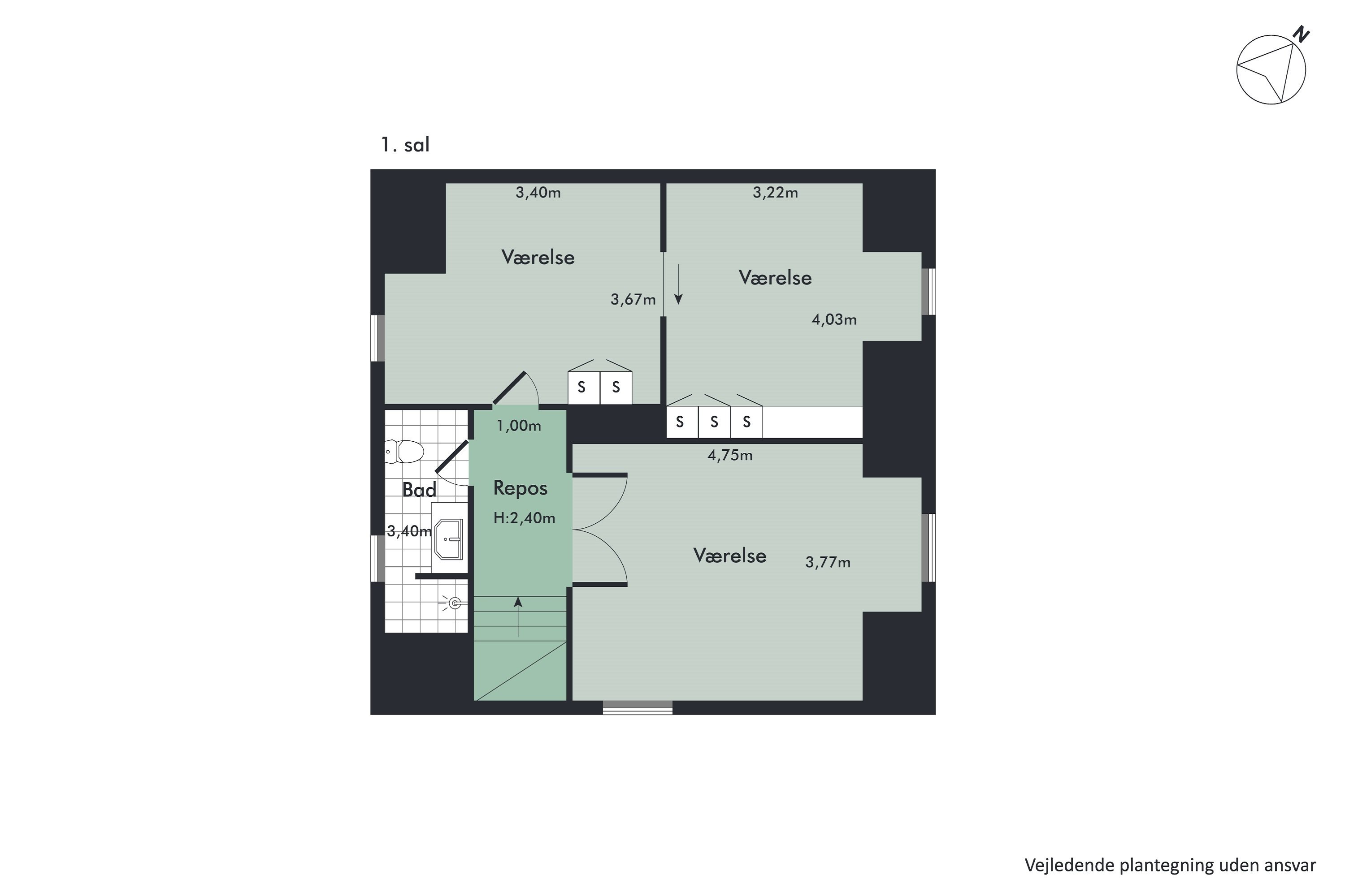 Plantegninger billede af Thistedvej 34, 9400 Nørresundby