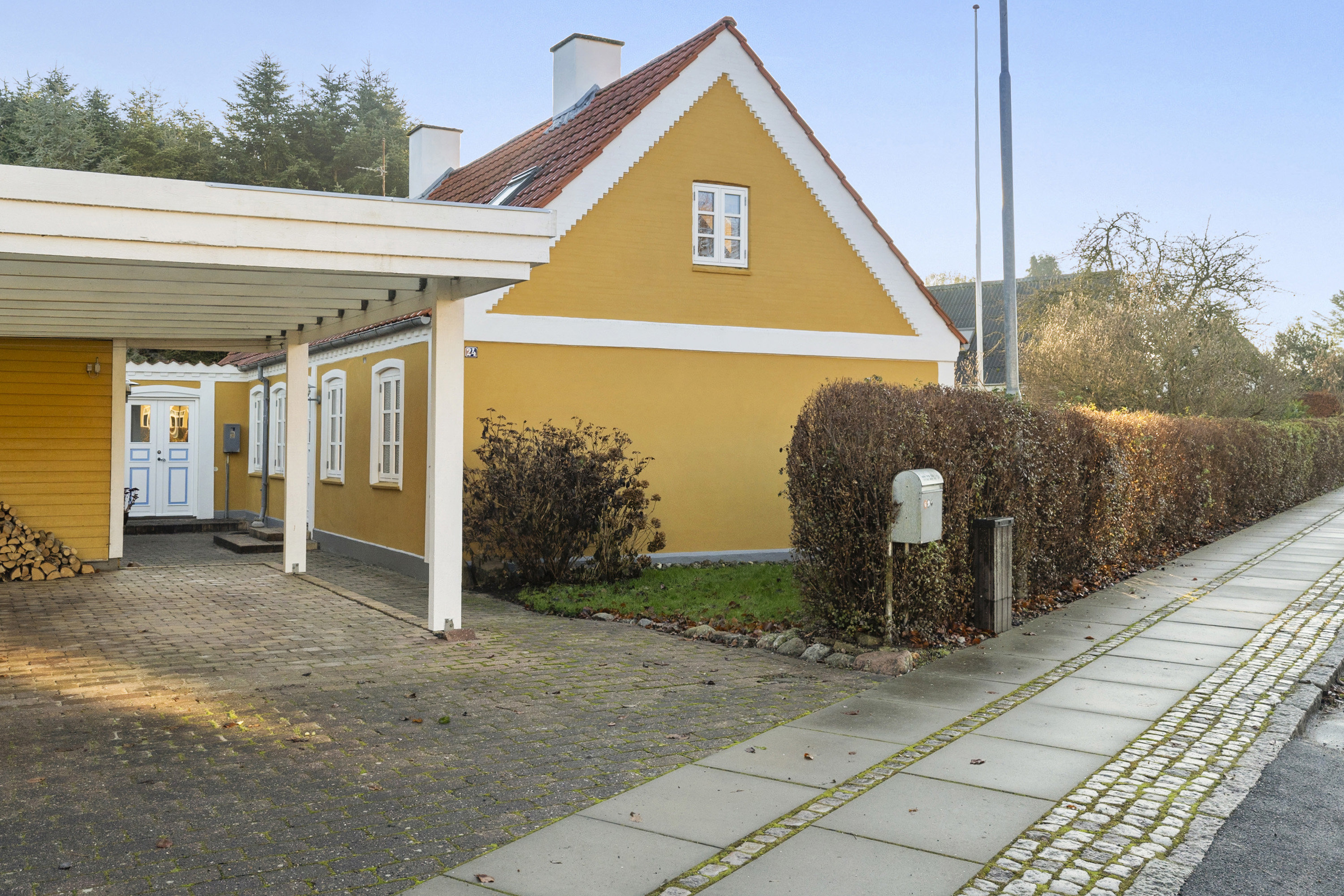 Fremhævet ejendommen billede i fuldskærmstilstand. Billede af Møllebæk 24, Haldrup, 8700 Horsens