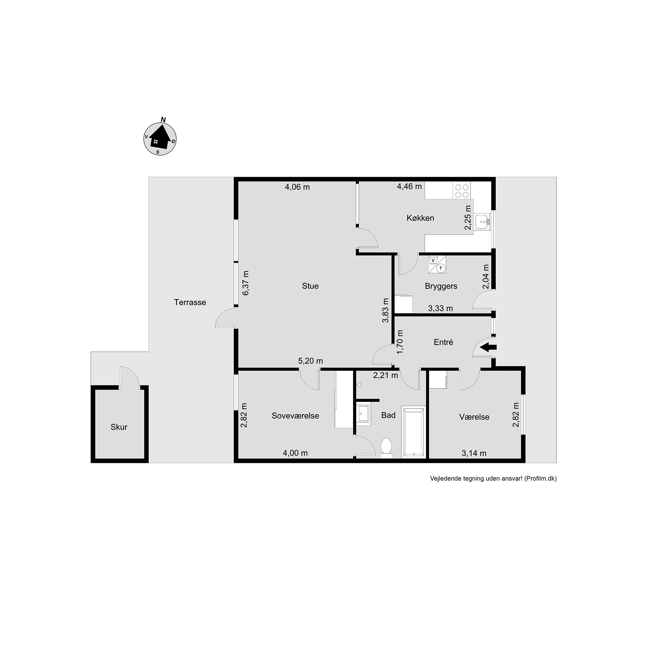 Plantegninger billede af Januarvænget 100, Bramdrupdam, 6000 Kolding