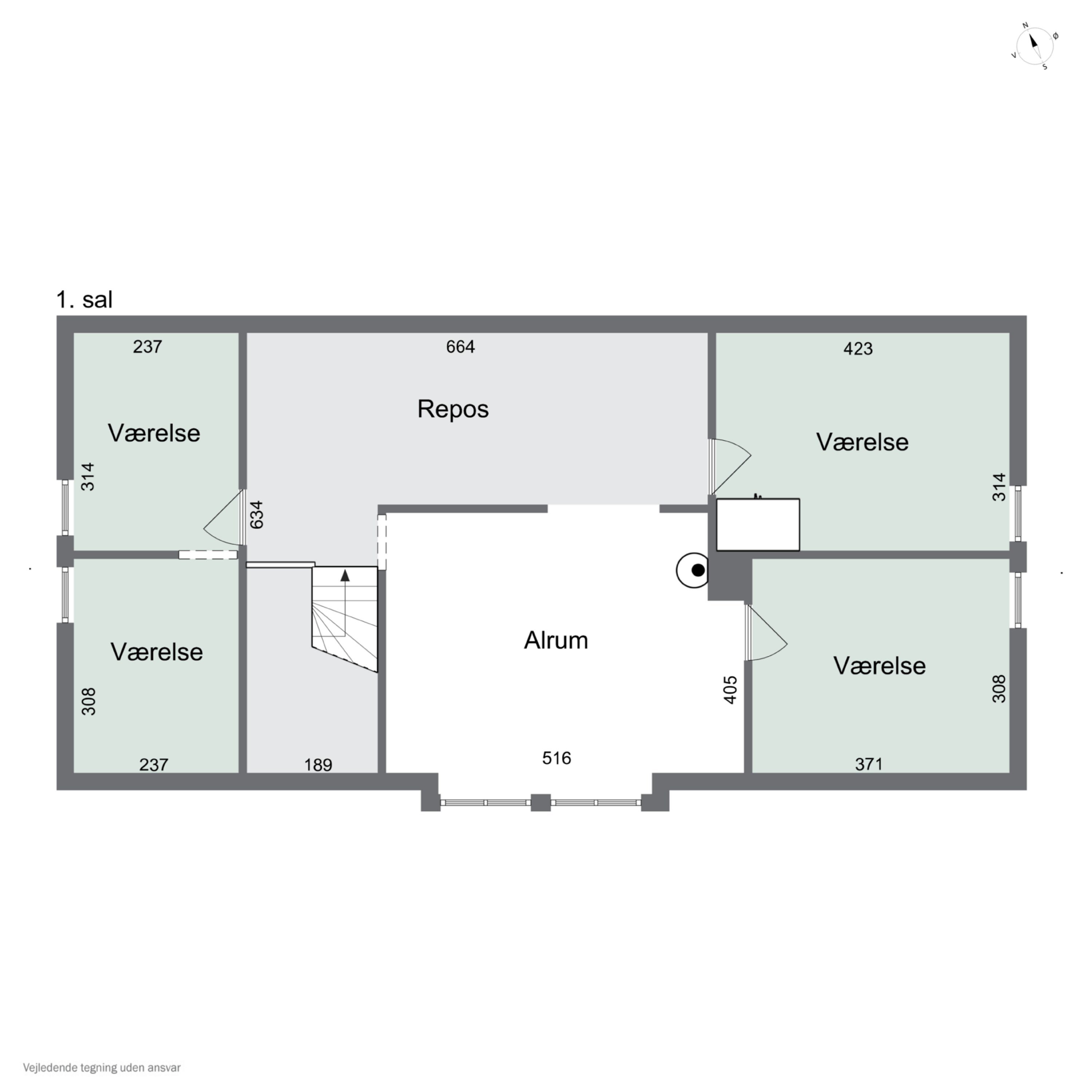 Plantegninger billede af Ydbyvej 180, 7760 Hurup Thy