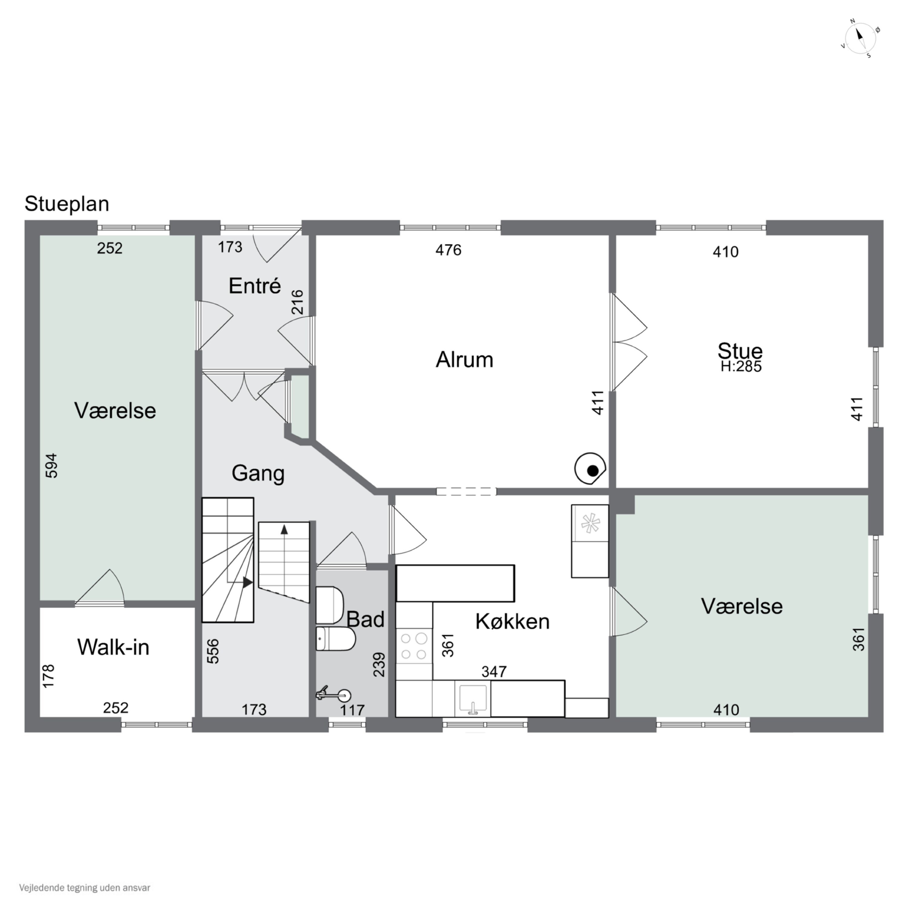 Plantegninger billede af Ydbyvej 180, 7760 Hurup Thy