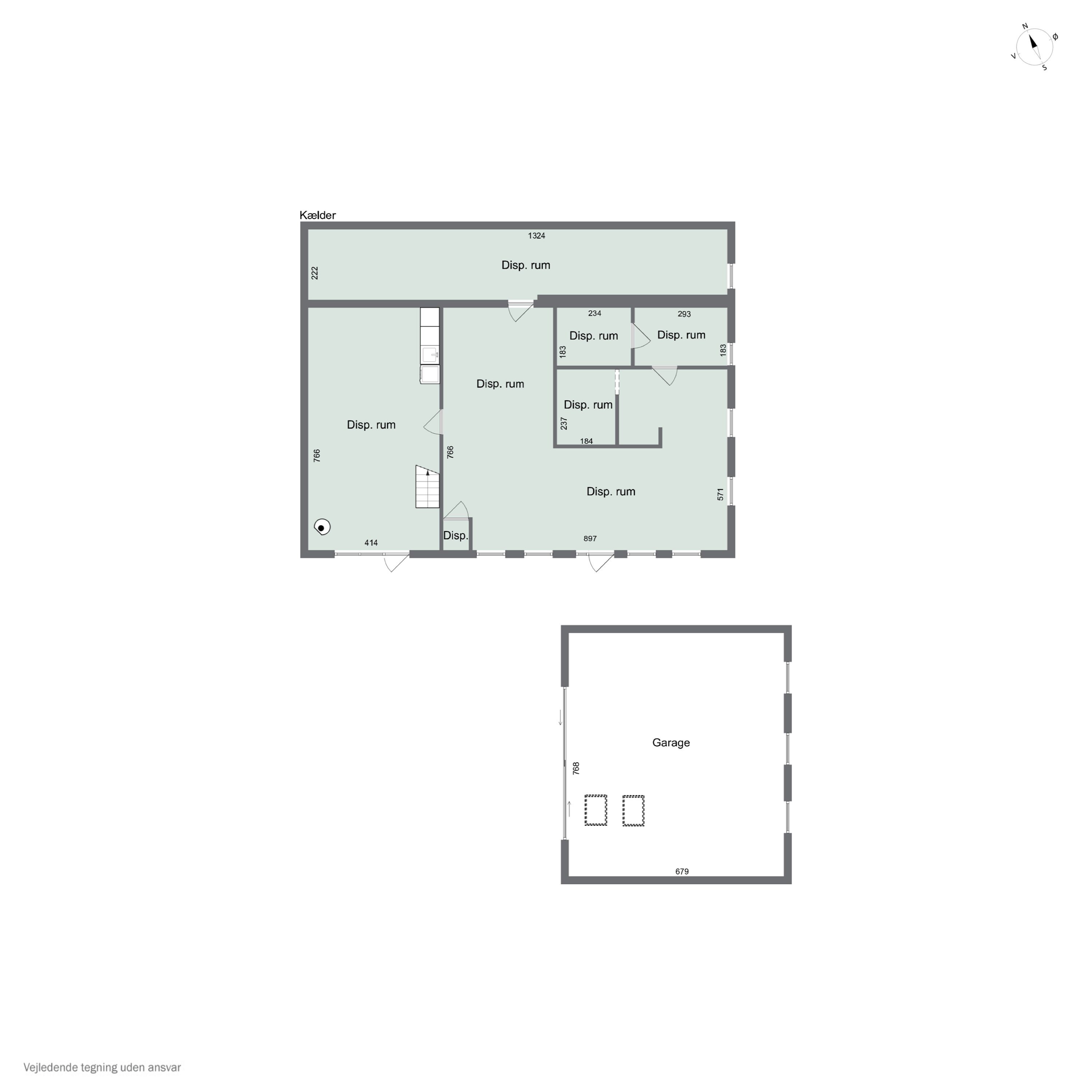 Plantegninger billede af Ydbyvej 180, 7760 Hurup Thy