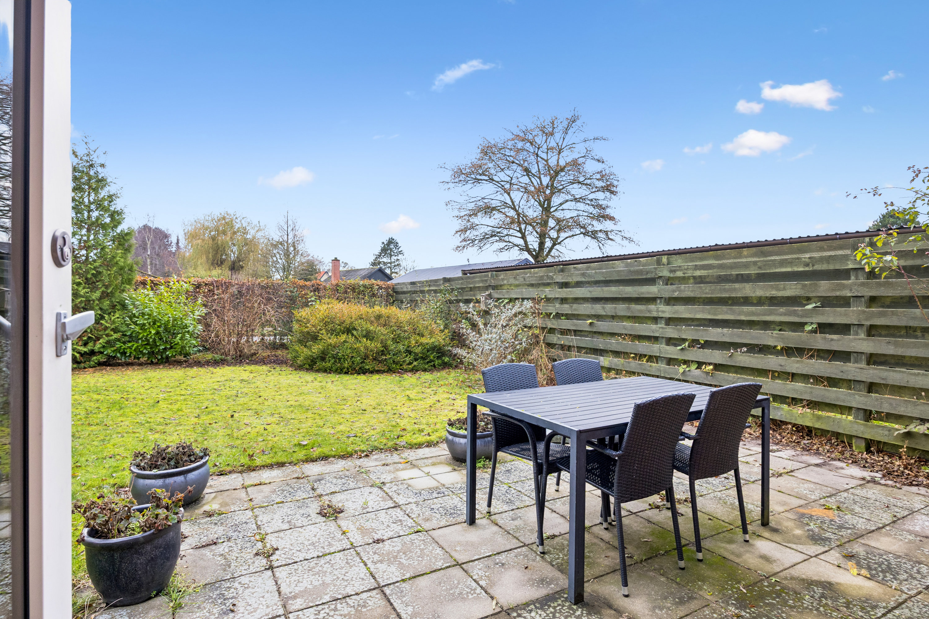 Fremhævet terrasse billede i fuldskærmstilstand. Billede af Tofteleddet 43, 4672 Klippinge