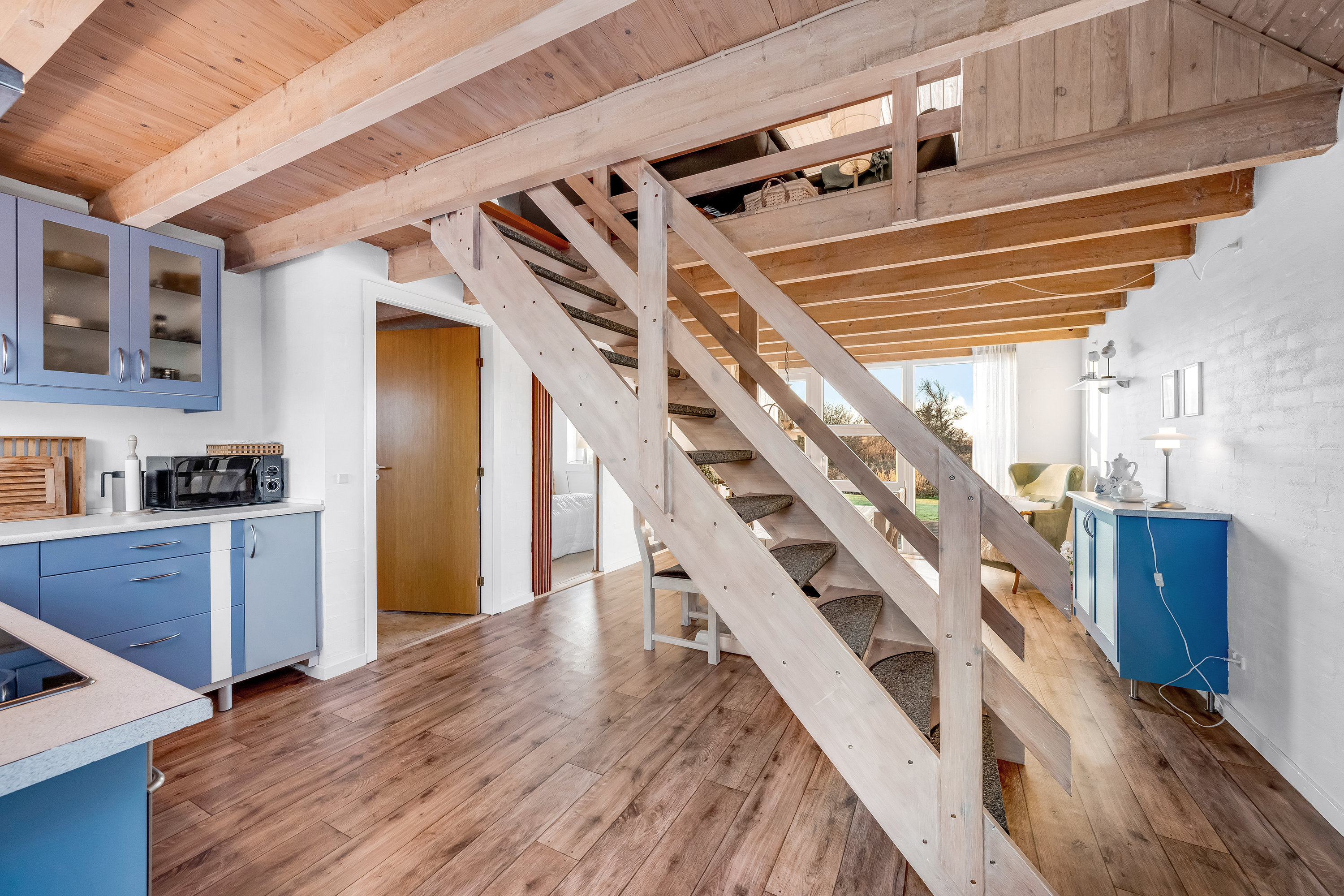 Fremhævet trappe billede i fuldskærmstilstand. Billede af Sivvænget 25, Stauning, 6900 Skjern