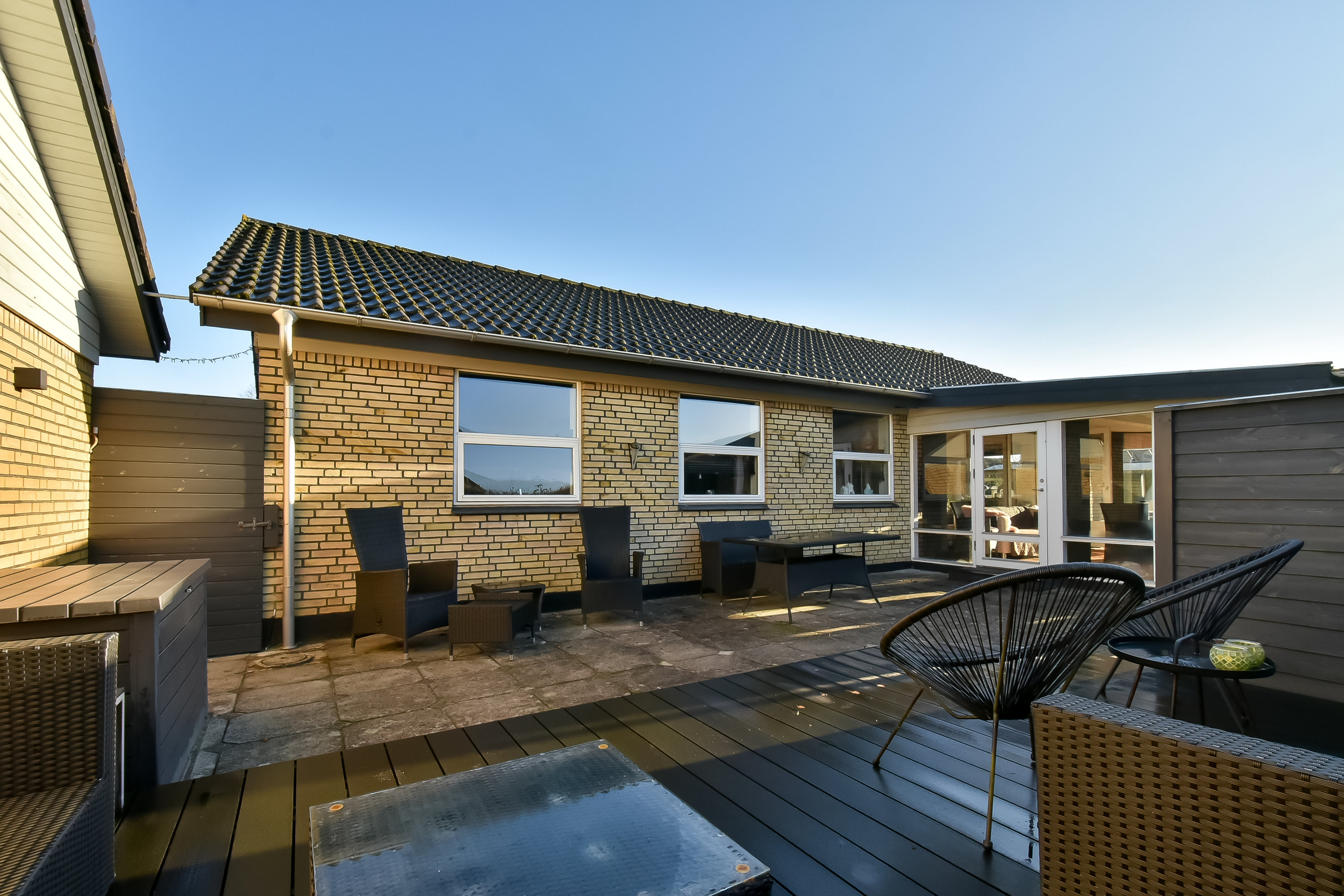 Fremhævet terrasse billede i fuldskærmstilstand. Billede af Kløvervænget 7, Snejbjerg, 7400 Herning