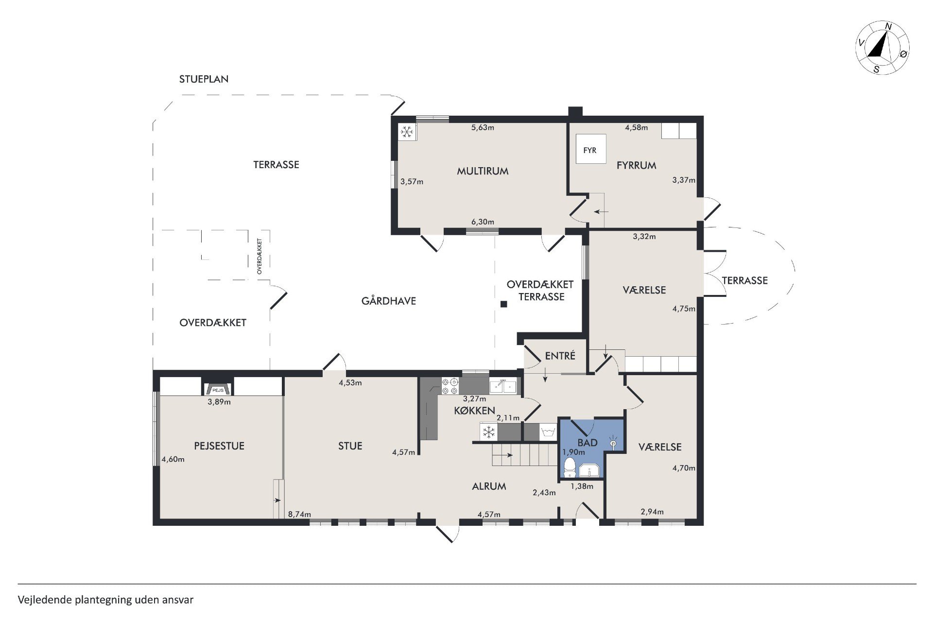 Plantegninger billede af Gl Hornstrupvej 117, Hornstrup, 7100 Vejle