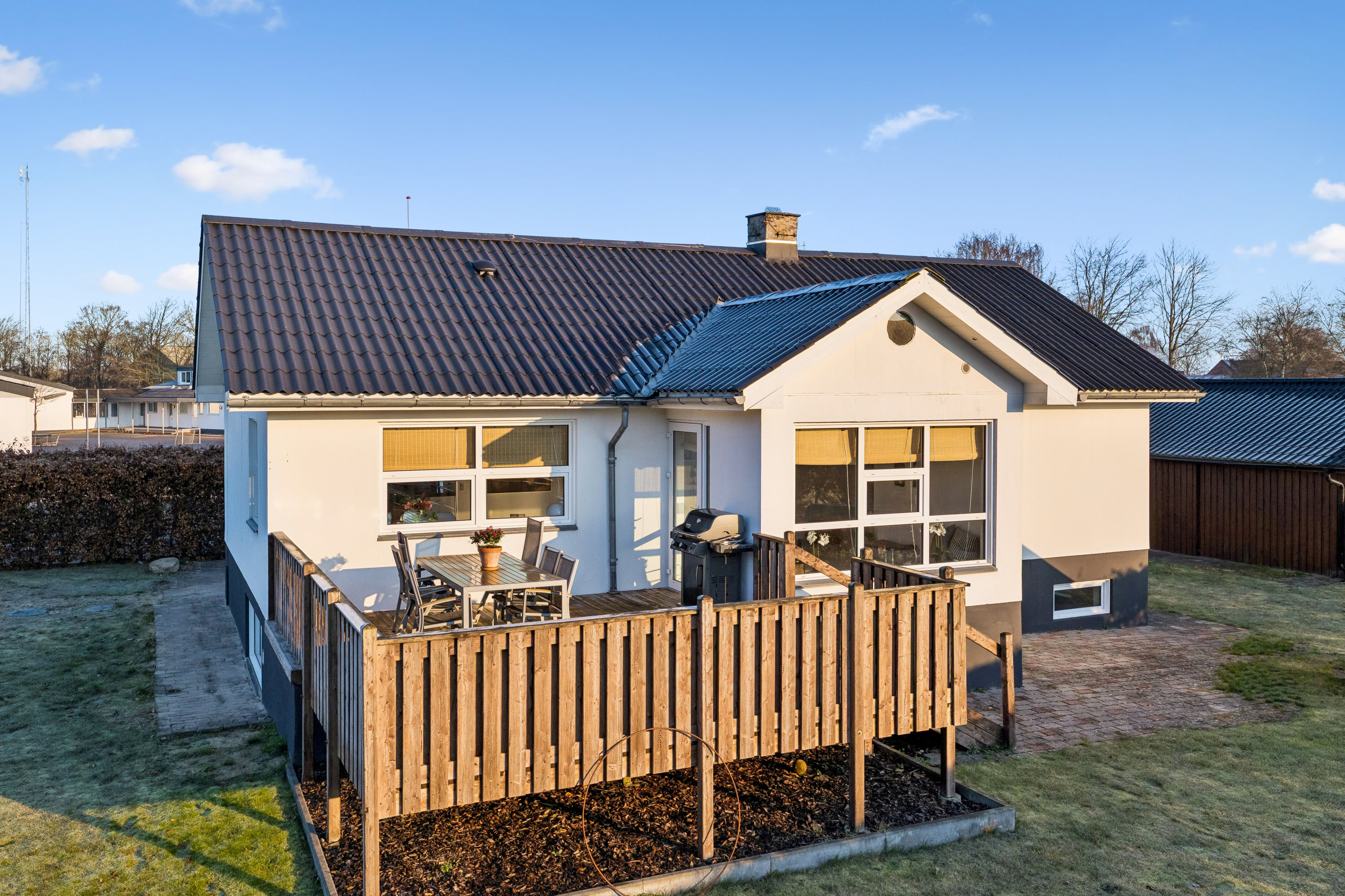 Fremhævet terrasse billede i fuldskærmstilstand. Billede af Ndr Truevej 11, Vebbestrup, 9500 Hobro