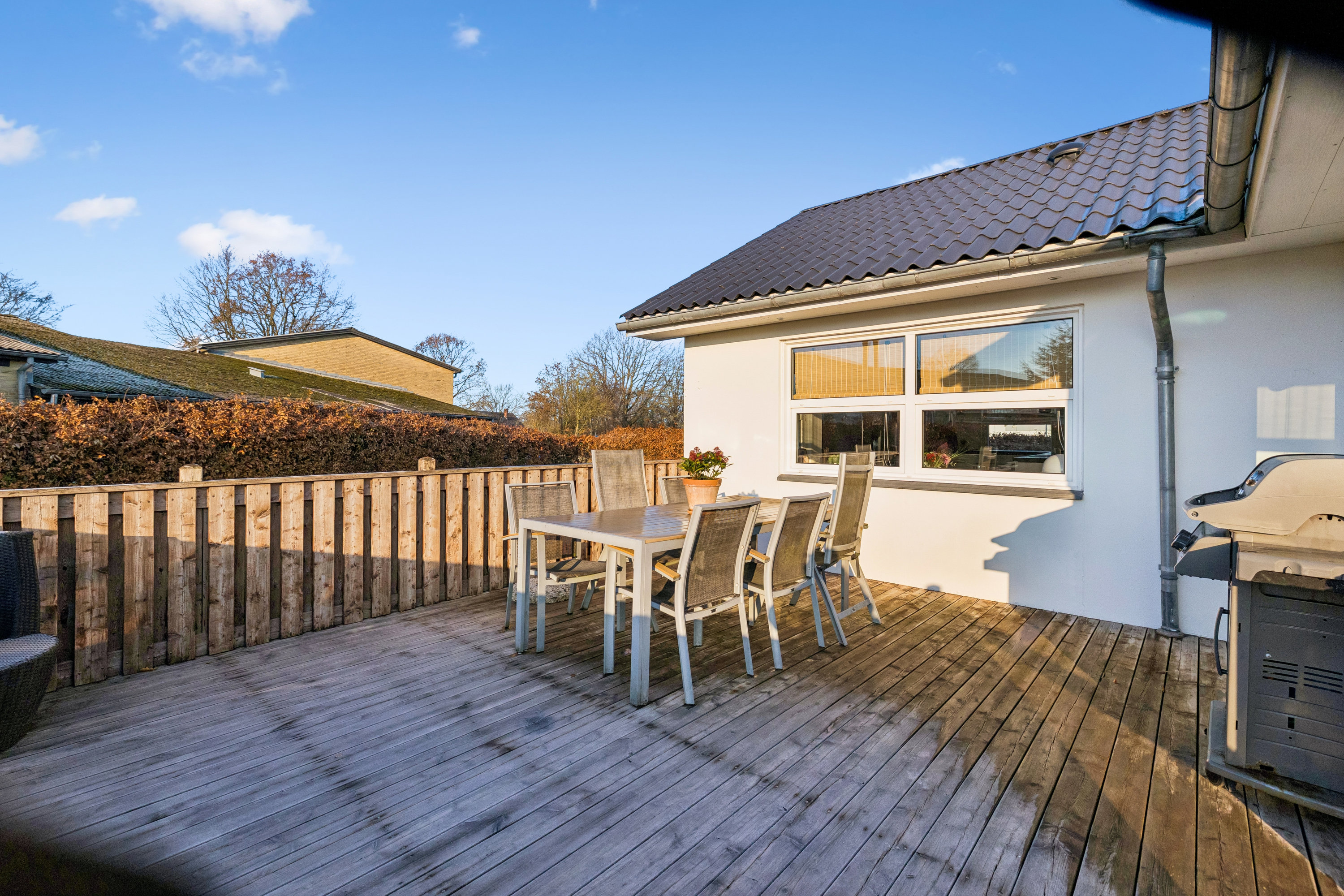 Fremhævet terrasse billede i fuldskærmstilstand. Billede af Ndr Truevej 11, Vebbestrup, 9500 Hobro