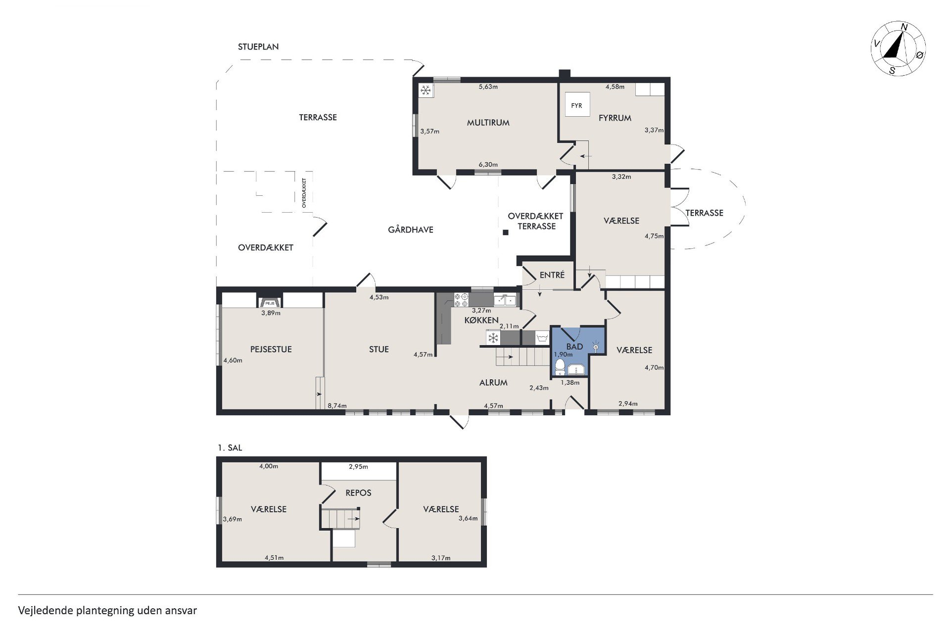 Plantegninger billede af Gl Hornstrupvej 117, Hornstrup, 7100 Vejle