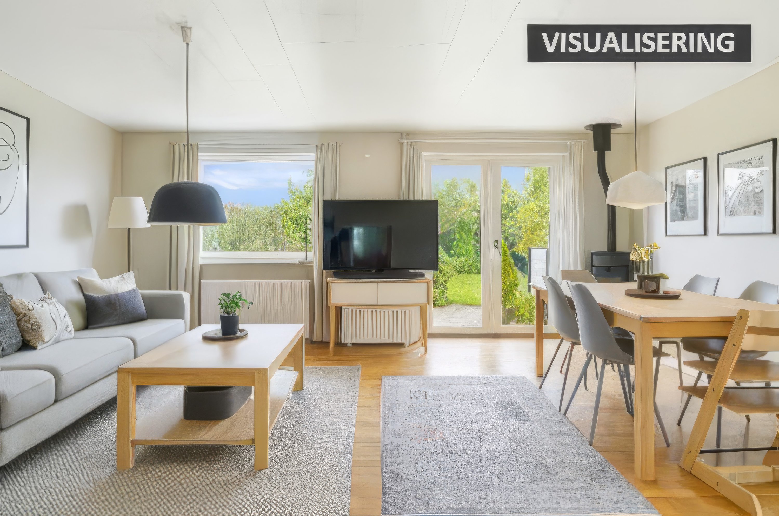 Fremhævet stue billede i fuldskærmstilstand. Billede af Fejøvej 5, 4652 Hårlev