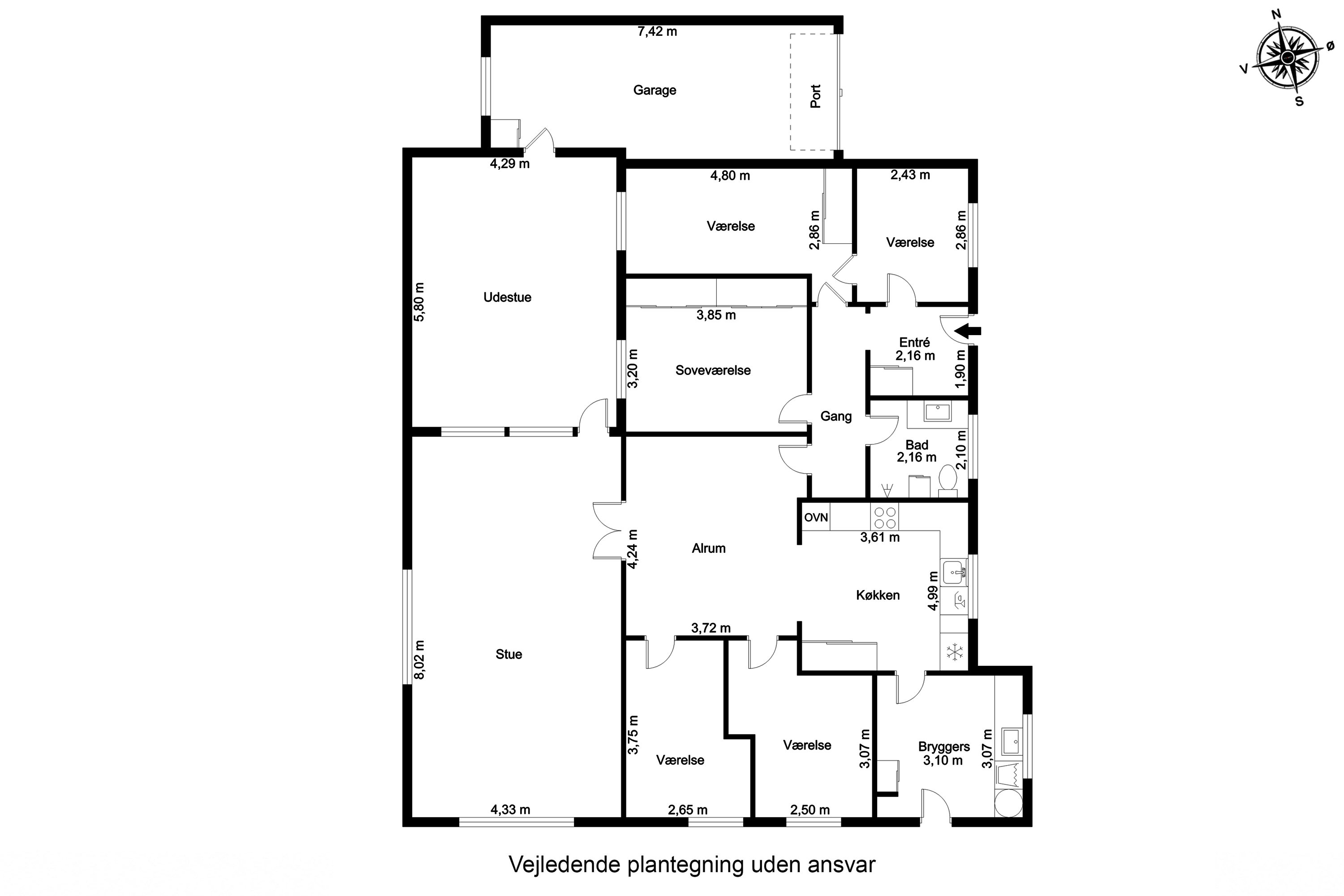 Plantegninger billede af Krogagervej 24, 7200 Grindsted