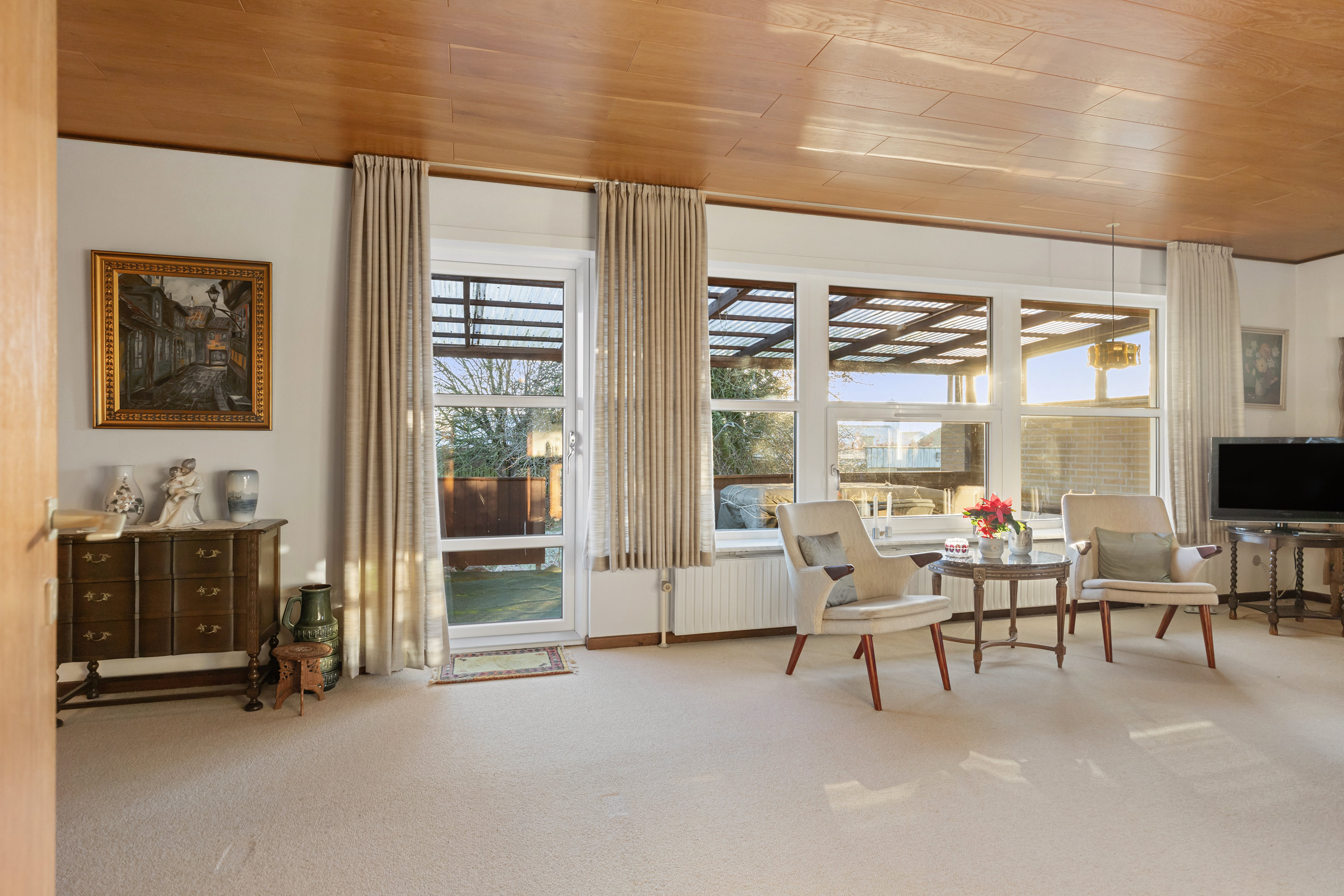 Fremhævet stue billede i fuldskærmstilstand. Billede af Grønagervej 13, 9760 Vrå