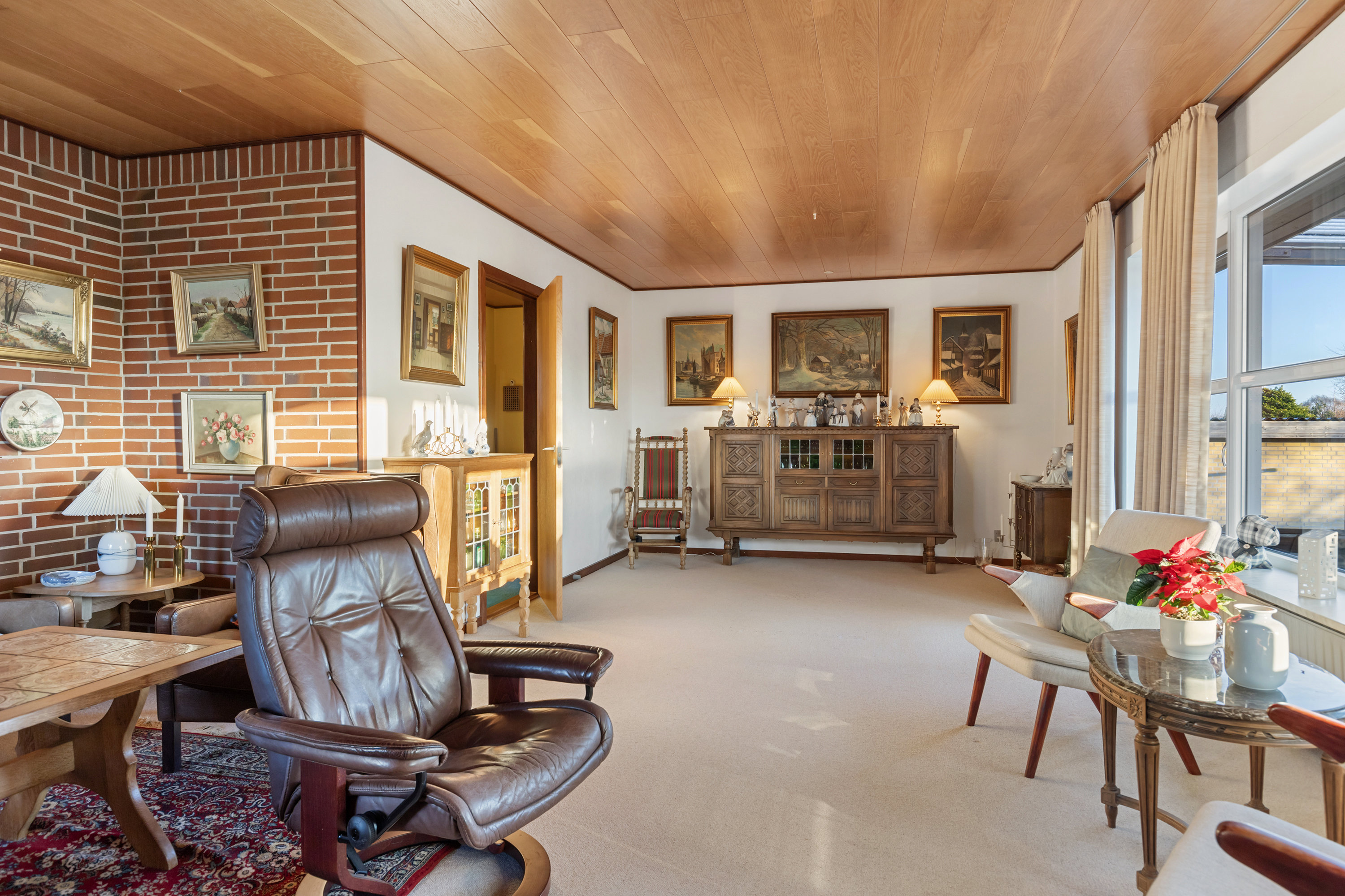 Fremhævet stue billede i fuldskærmstilstand. Billede af Grønagervej 13, 9760 Vrå