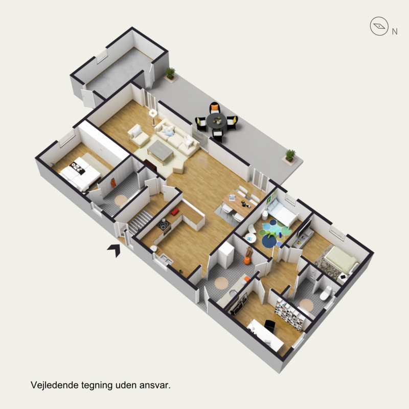 Plantegninger billede af Jels Vestergade 41A, Jels, 6630 Rødding