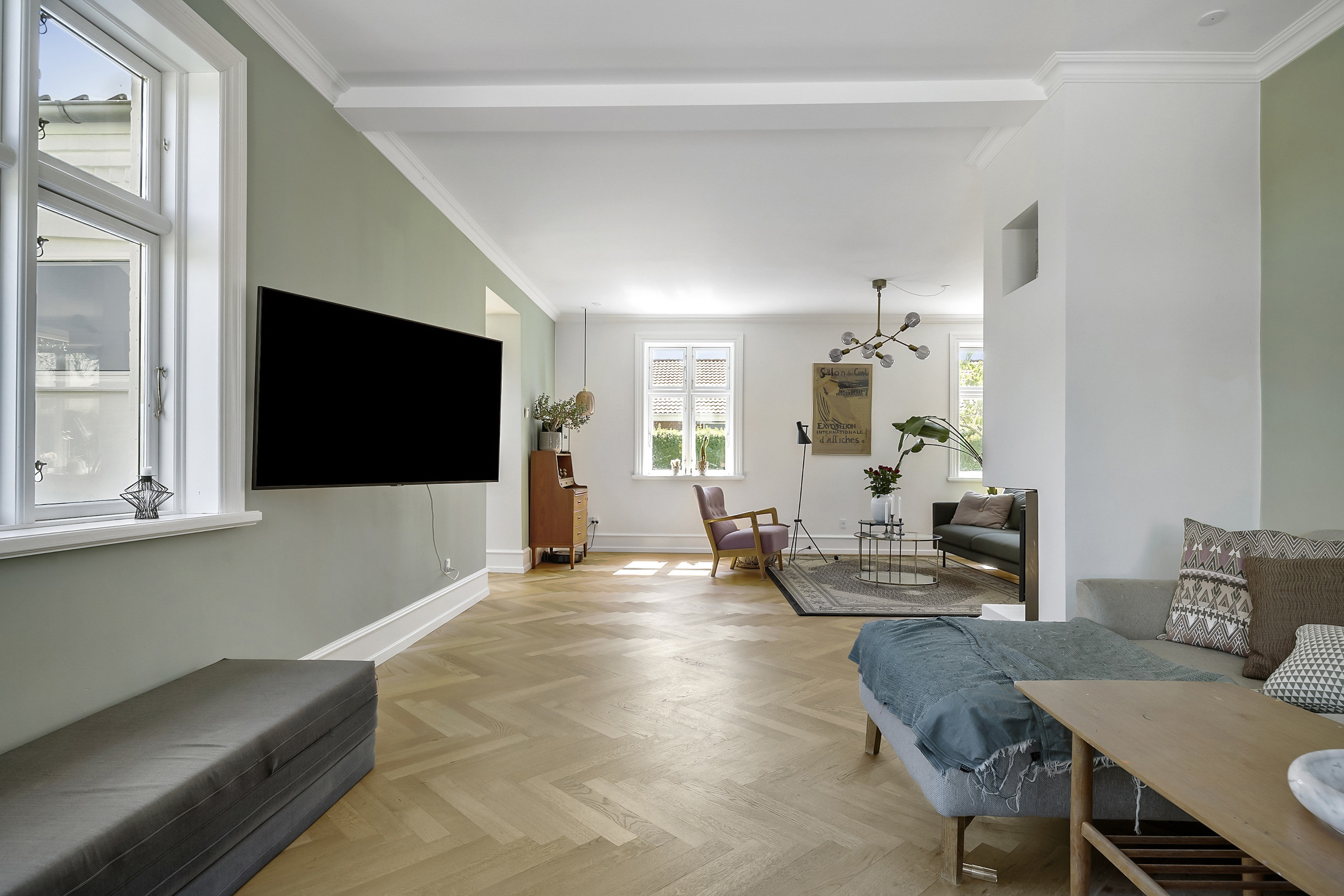 Fremhævet stue billede i fuldskærmstilstand. Billede af Fastrupvej 45, Fastrup, 8355 Solbjerg