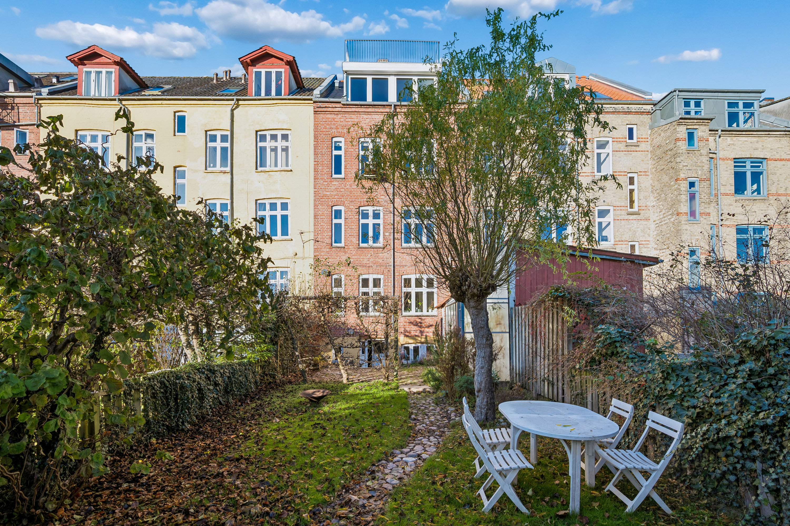 Fremhævet gårdmiljø billede i fuldskærmstilstand. Billede af Saltholmsgade 19, 8000 Aarhus C