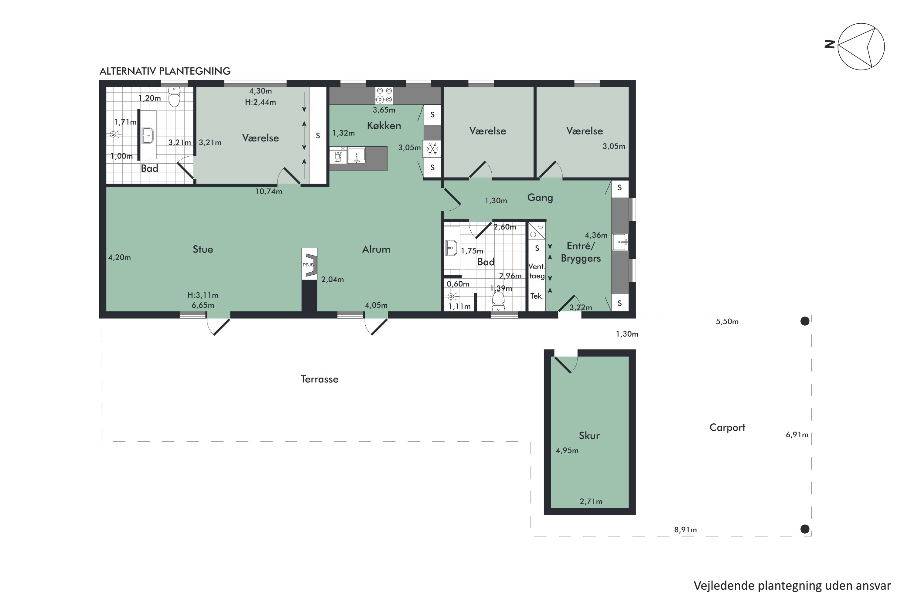 Plantegninger billede af Kiplings Alle 22, 9260 Gistrup