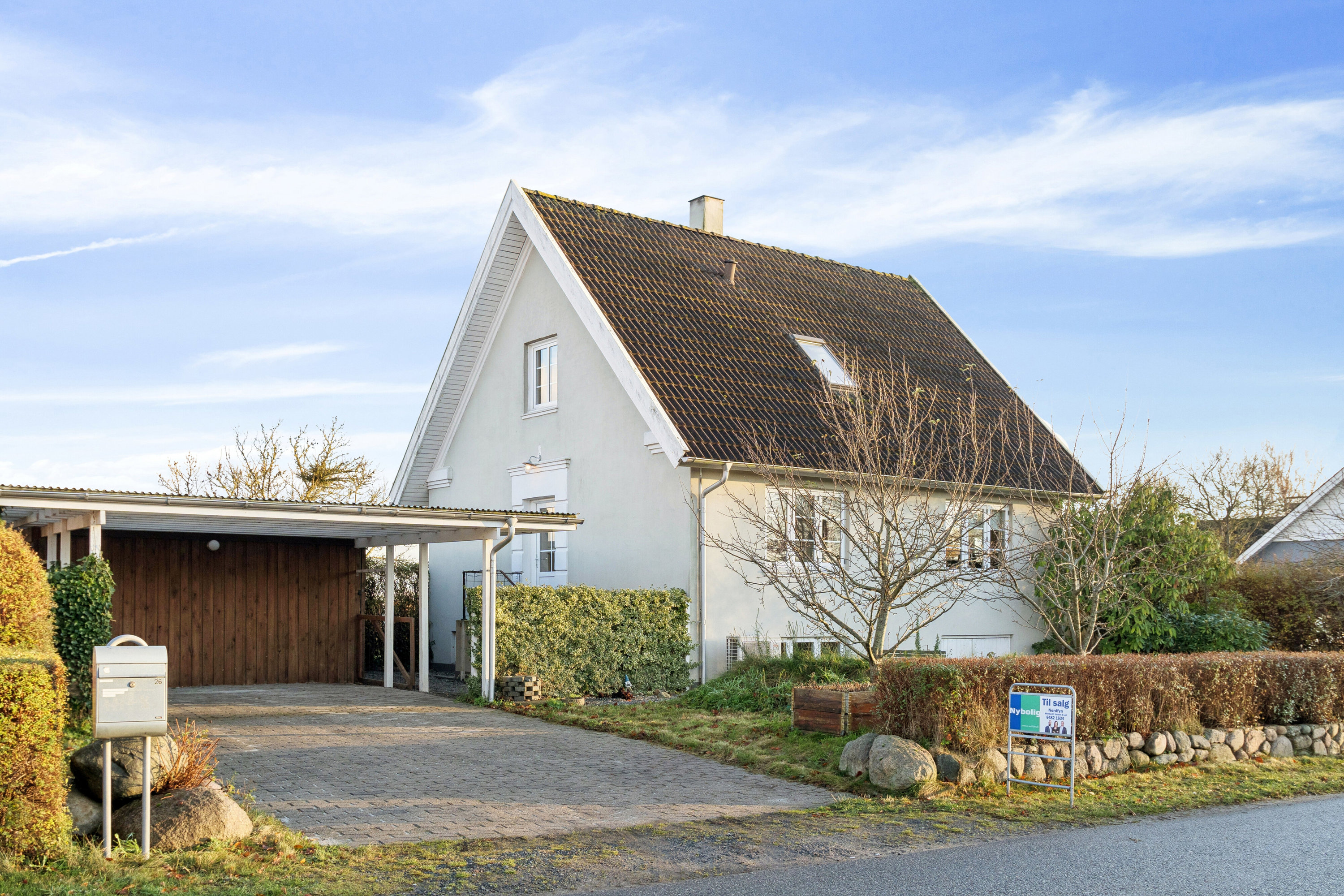Fremhævet set fra vejen billede i fuldskærmstilstand. Billede af Kirkevej 26, Særslev, 5471 Søndersø
