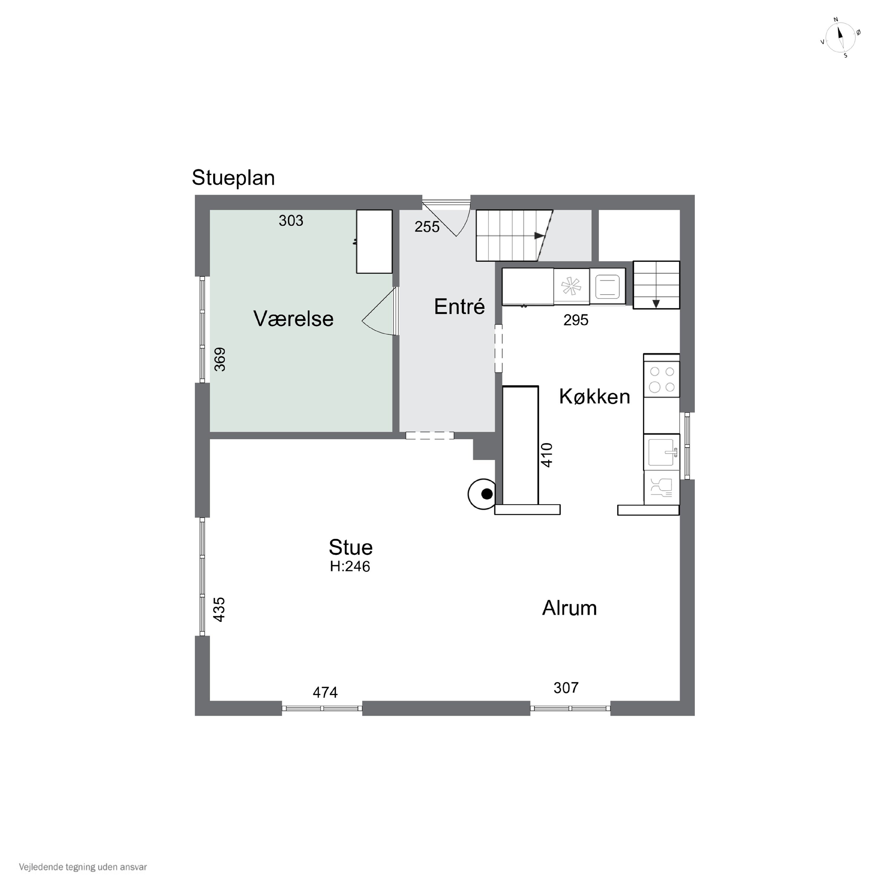 Plantegninger billede af Kirkevej 26, Særslev, 5471 Søndersø