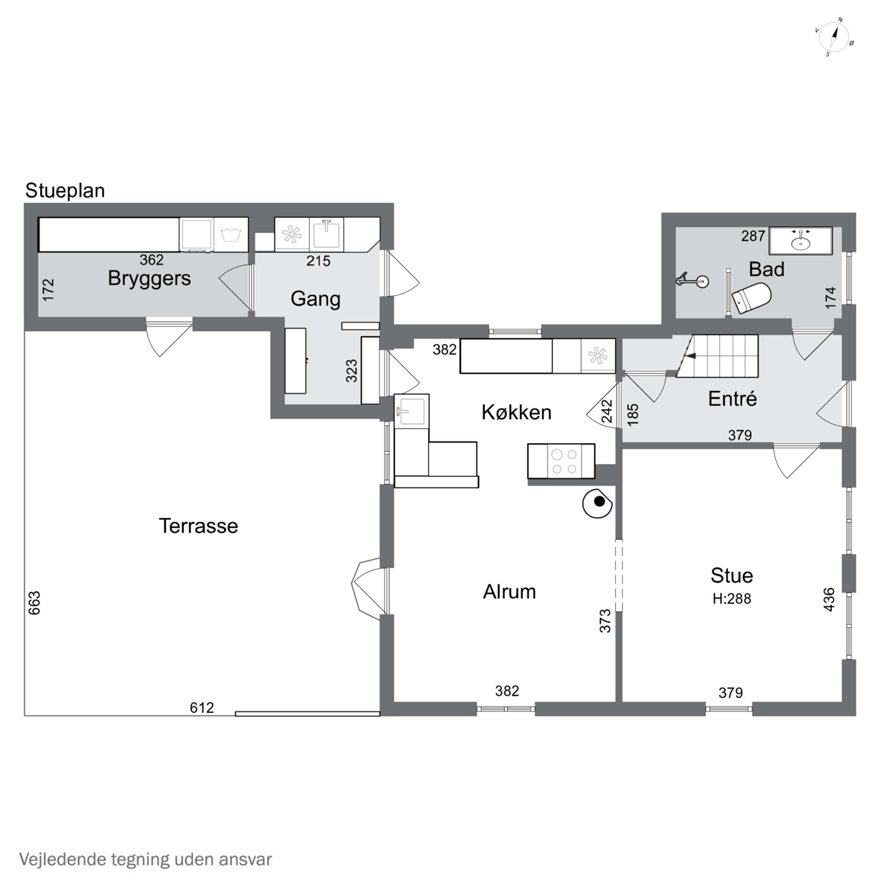 Plantegninger billede af Ternevej 1, 4300 Holbæk
