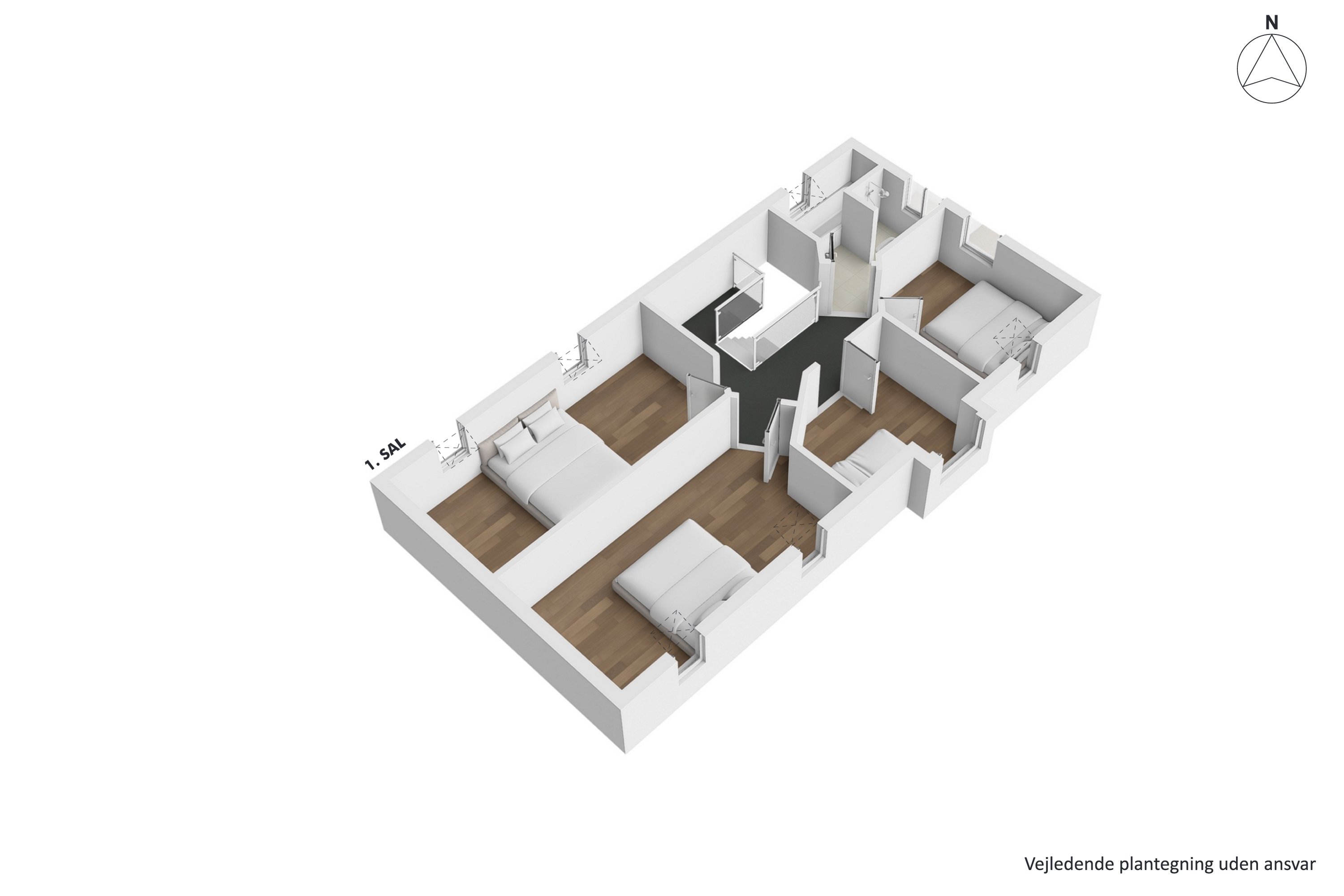 Plantegninger billede af Haldumlund 3, Haldum, 8382 Hinnerup