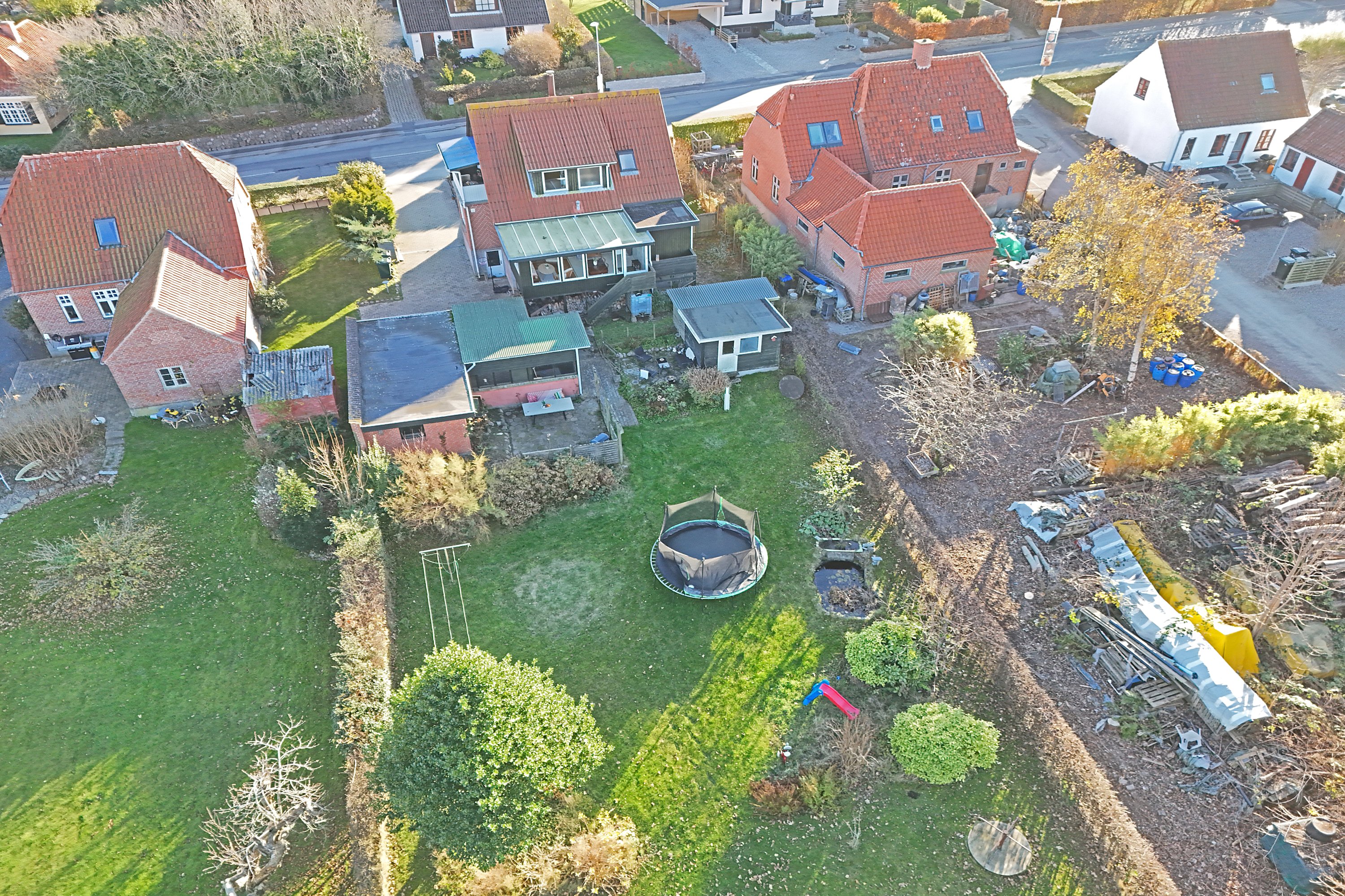 Fremhævet luftfoto billede i fuldskærmstilstand. Billede af Nyledsbakken 26, 4500 Nykøbing Sj