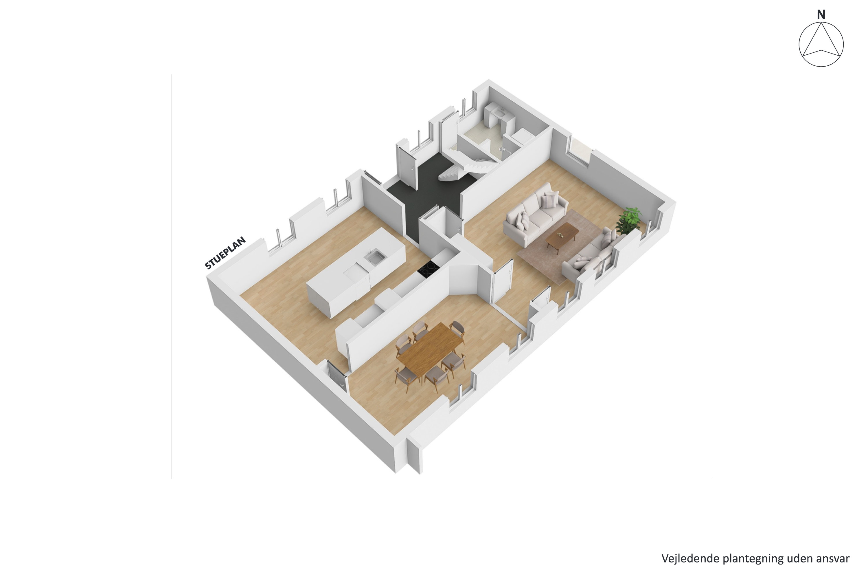 Plantegninger billede af Haldumlund 3, Haldum, 8382 Hinnerup