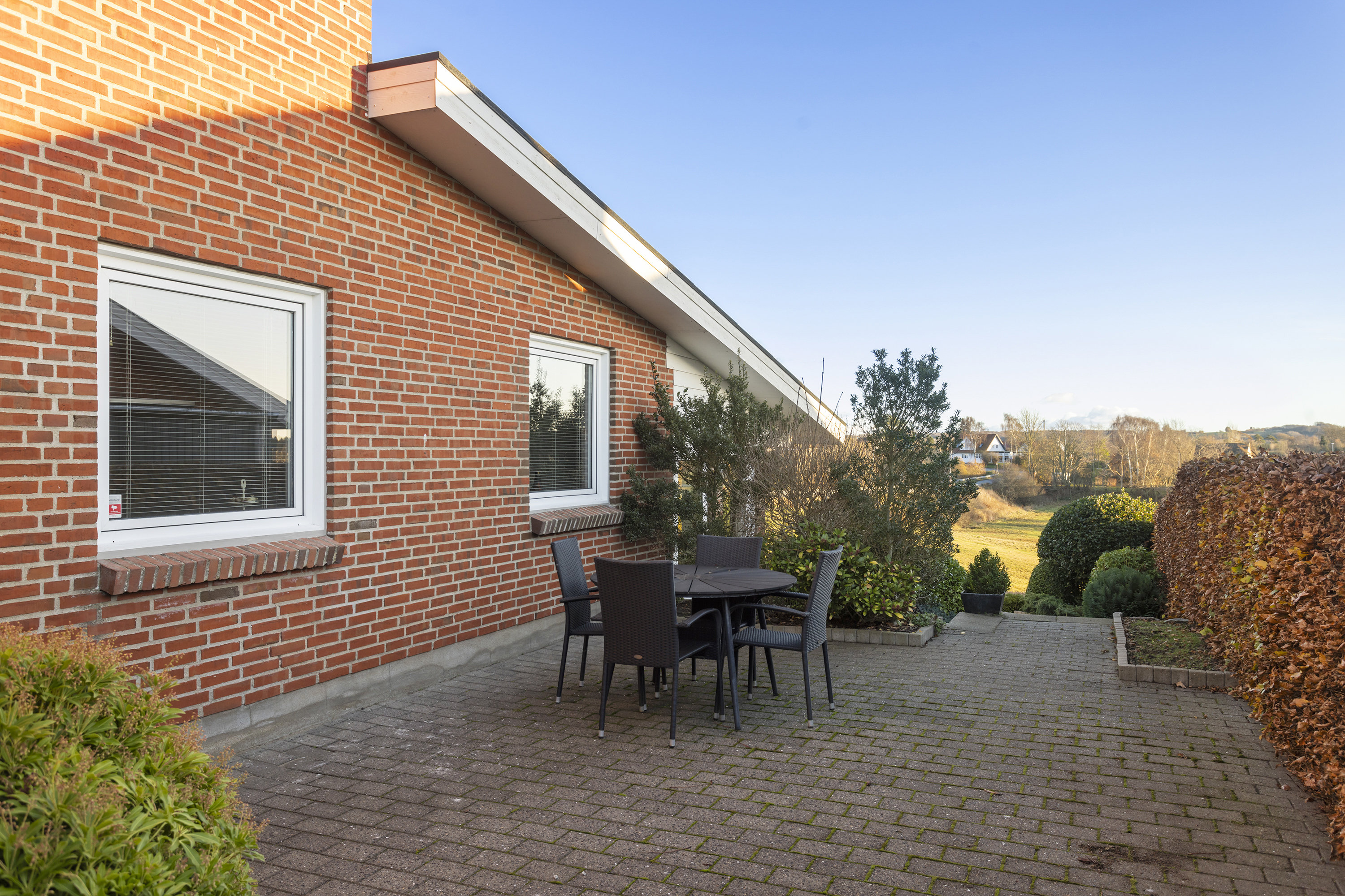 Fremhævet terrasse billede i fuldskærmstilstand. Billede af Hestetoften 1, Ravnshøj, 9900 Frederikshavn