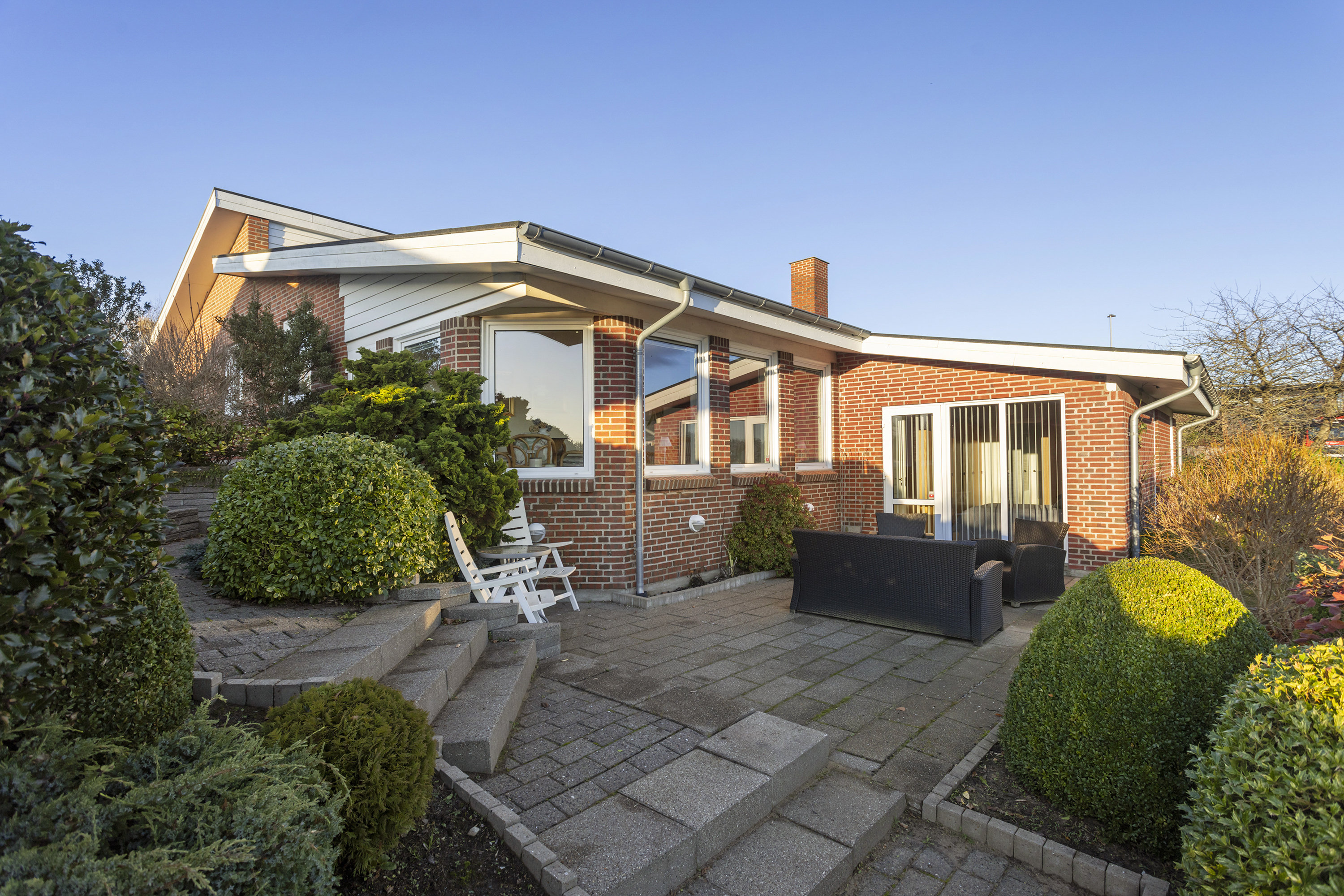 Fremhævet terrasse billede i fuldskærmstilstand. Billede af Hestetoften 1, Ravnshøj, 9900 Frederikshavn