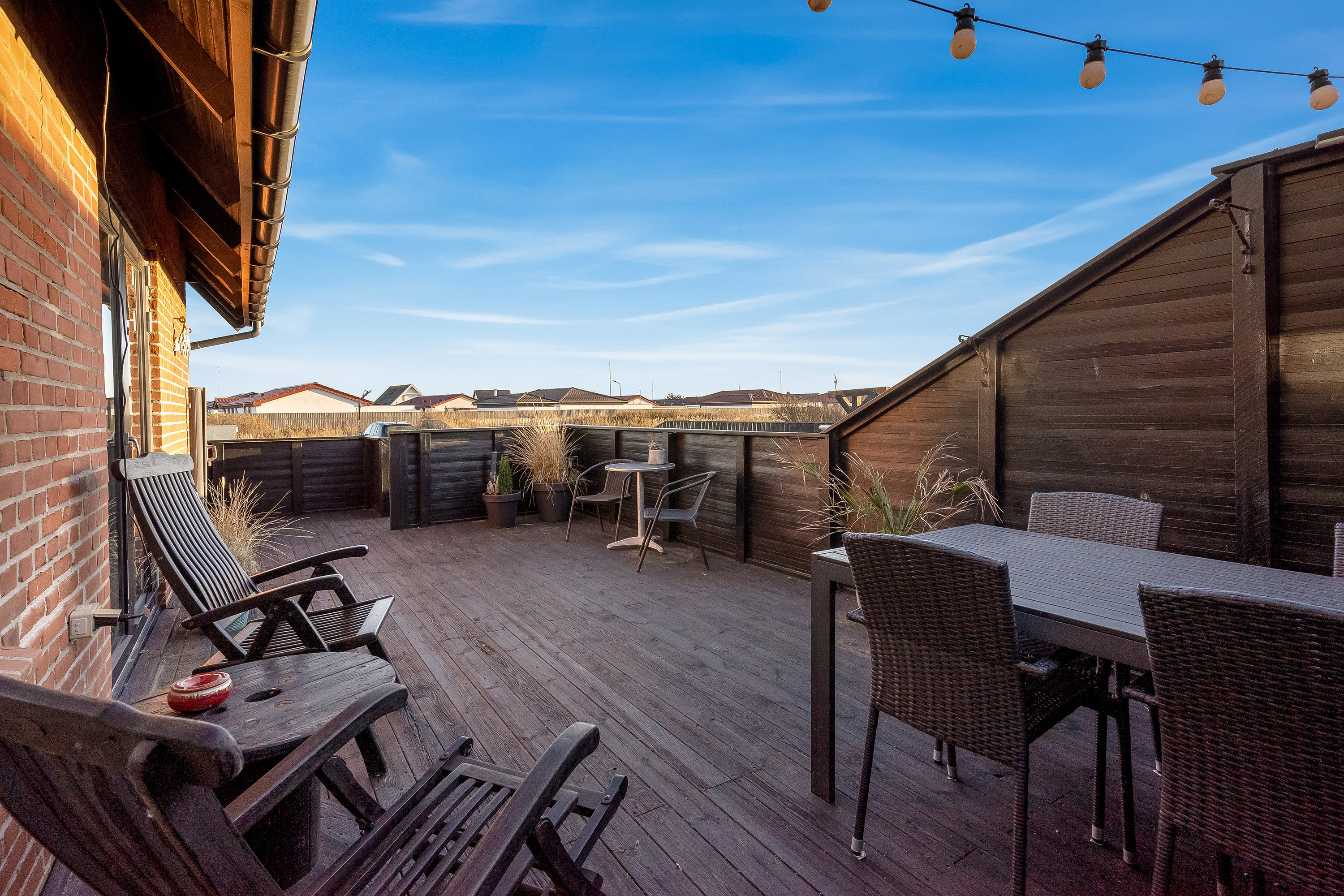 Fremhævet terrasse billede i fuldskærmstilstand. Billede af Jagtvej 10, 7680 Thyborøn