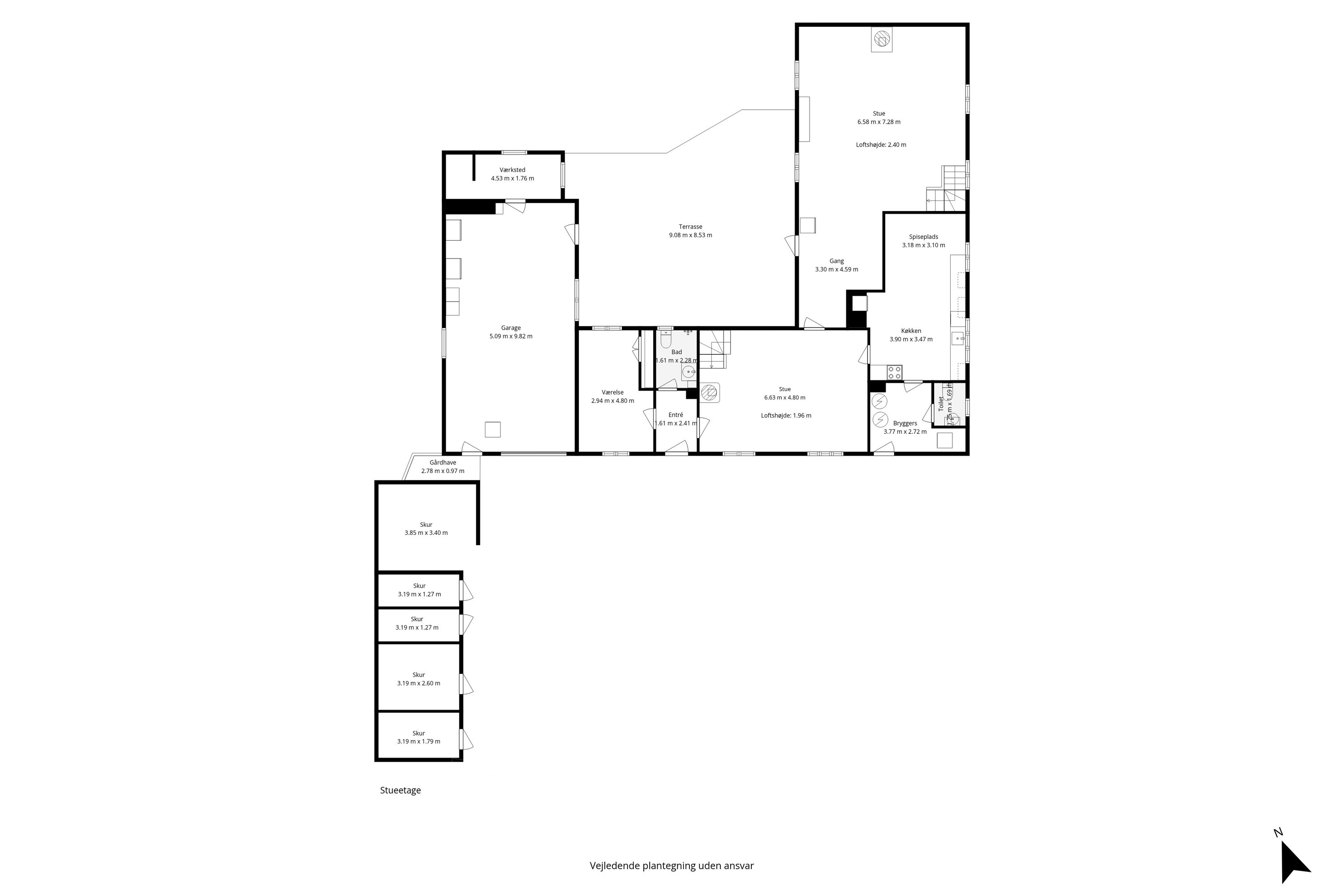 Plantegninger billede af Gierslevvej 1, Løve, 4270 Høng