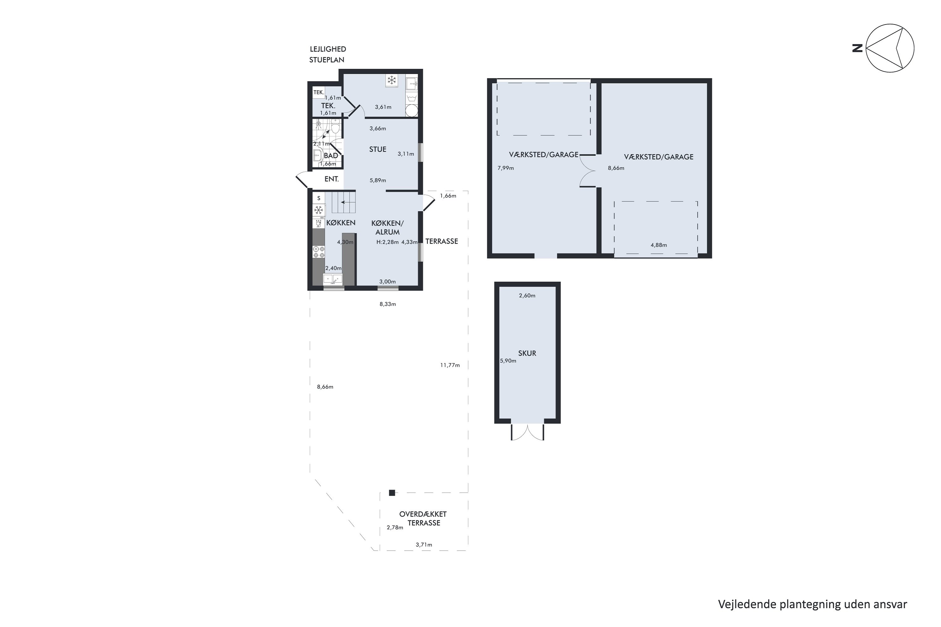 Plantegninger billede af Lykkebrovej 1, 4672 Klippinge