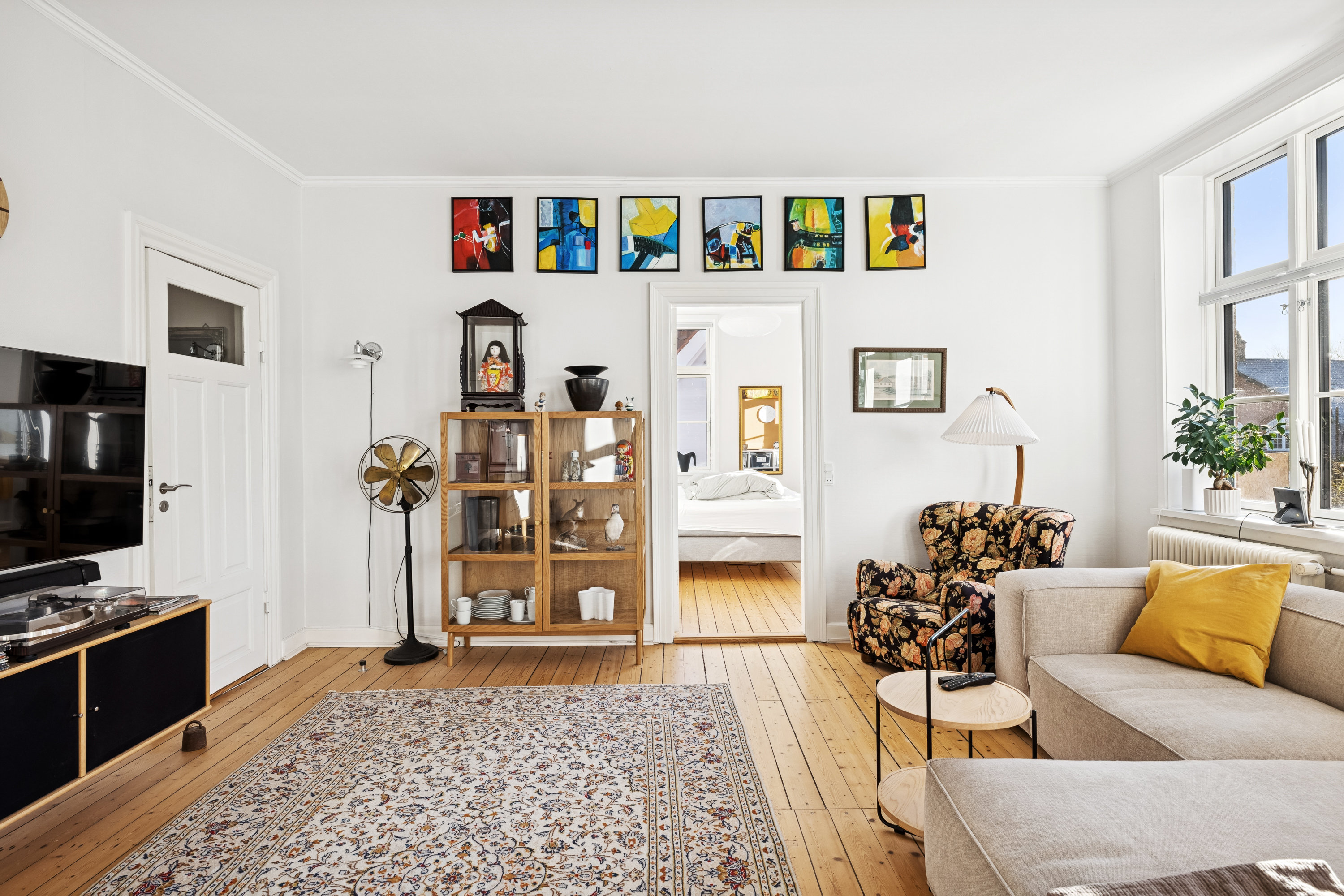 Fremhævet stue billede i fuldskærmstilstand. Billede af Rosenstræde 1D, st.., 8800 Viborg