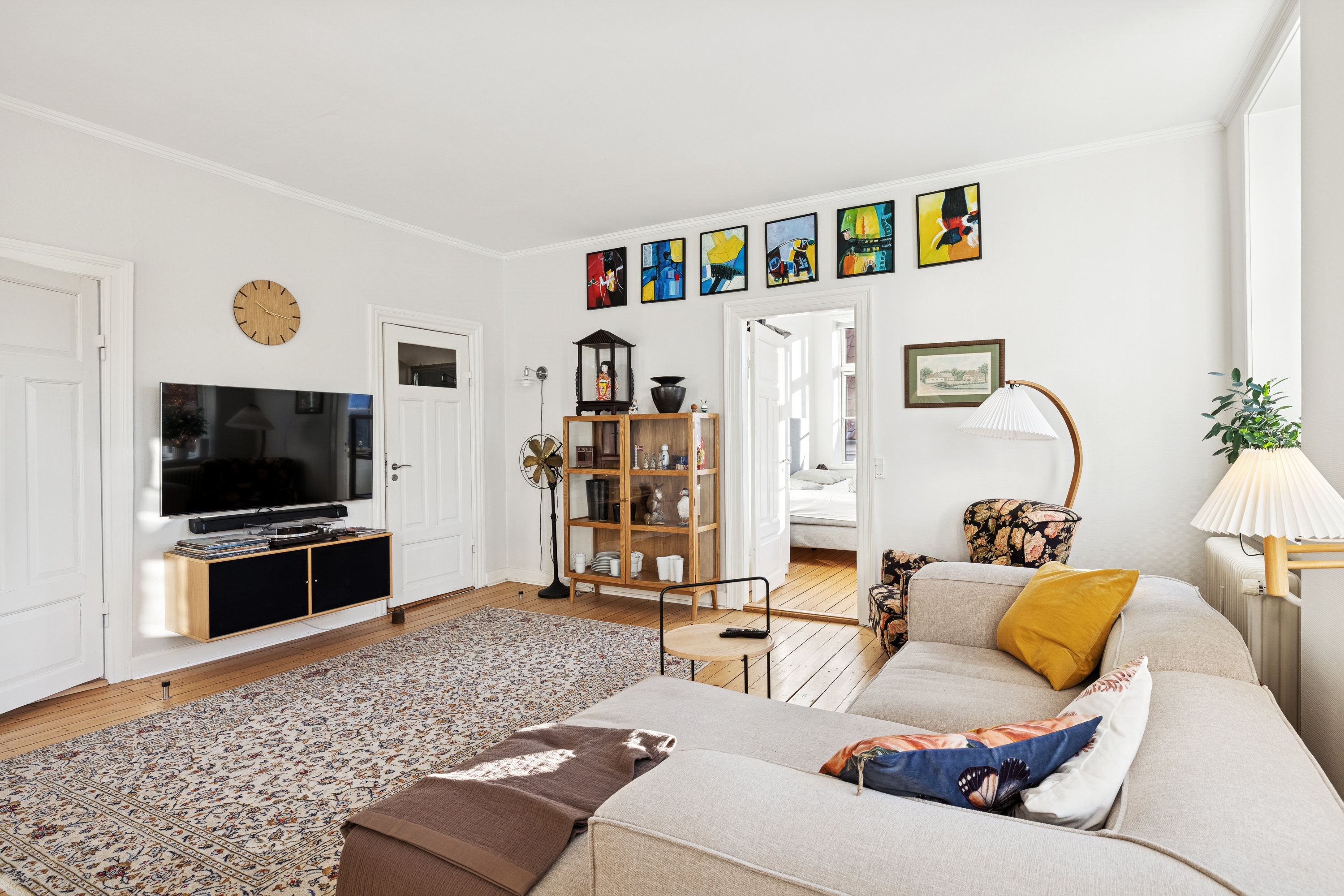 Fremhævet stue billede i fuldskærmstilstand. Billede af Rosenstræde 1D, st.., 8800 Viborg