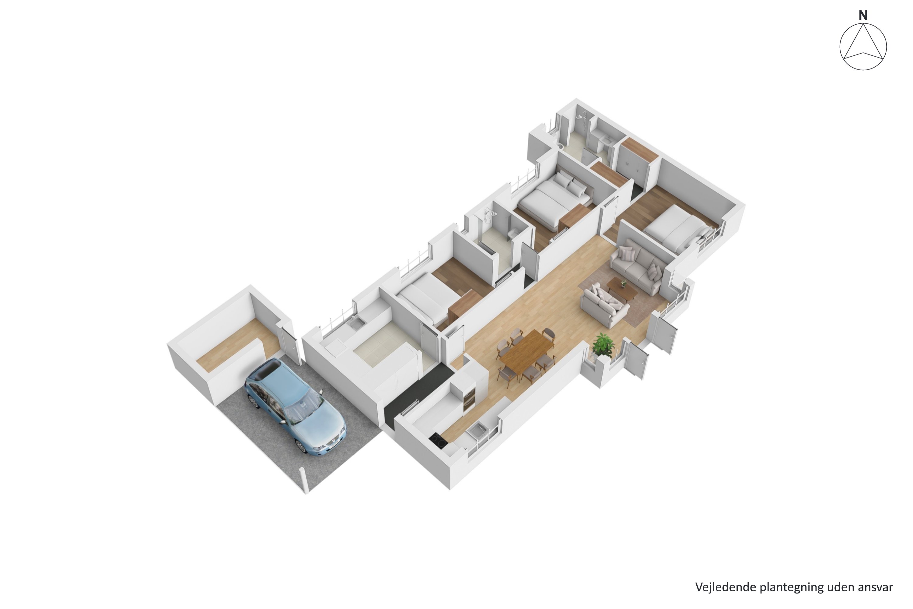 Plantegninger billede af Udsigten 11, Haldum, 8382 Hinnerup