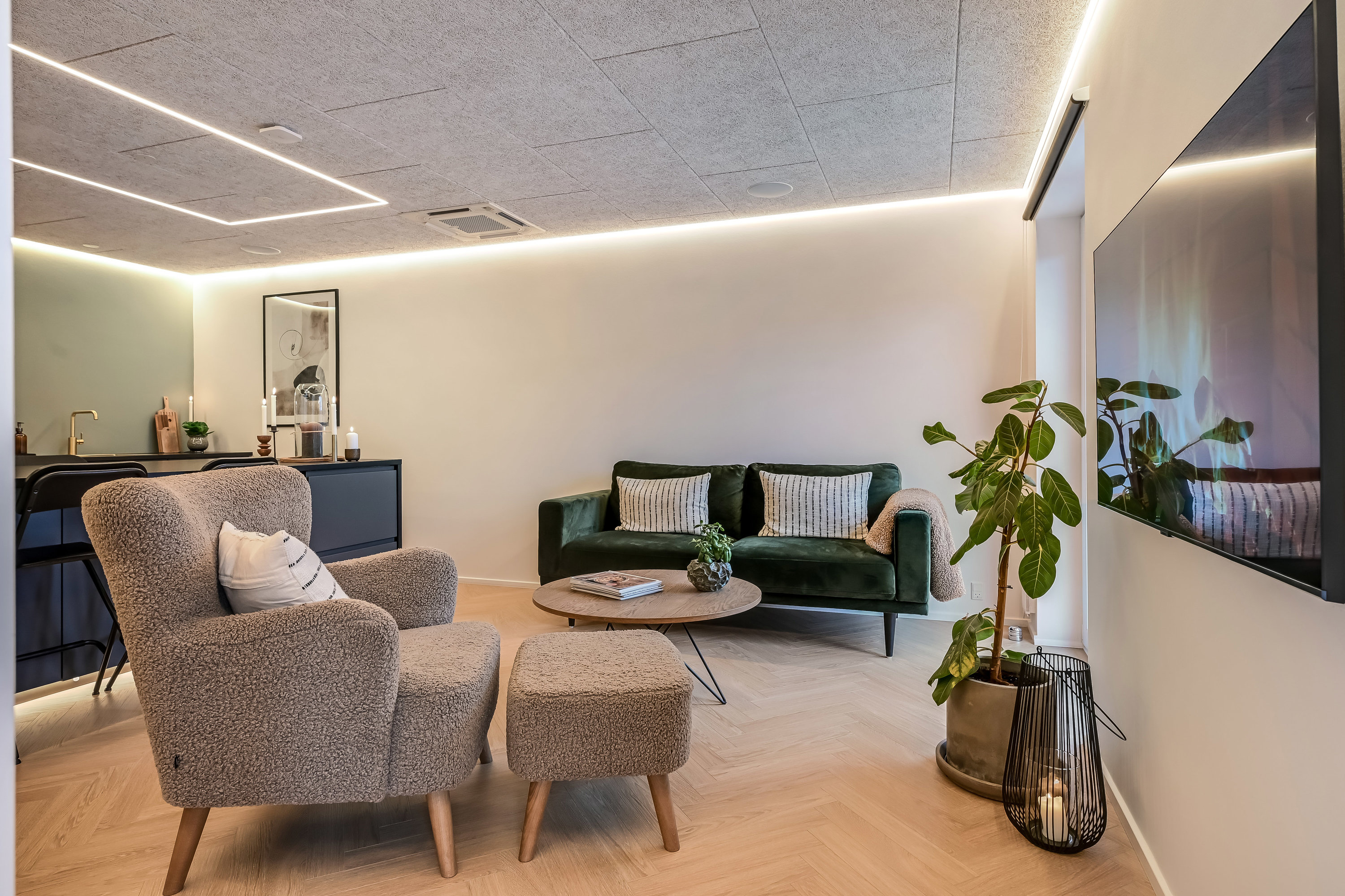 Fremhævet stue billede i fuldskærmstilstand. Billede af Vesterhavsparken 30, 6857 Blåvand