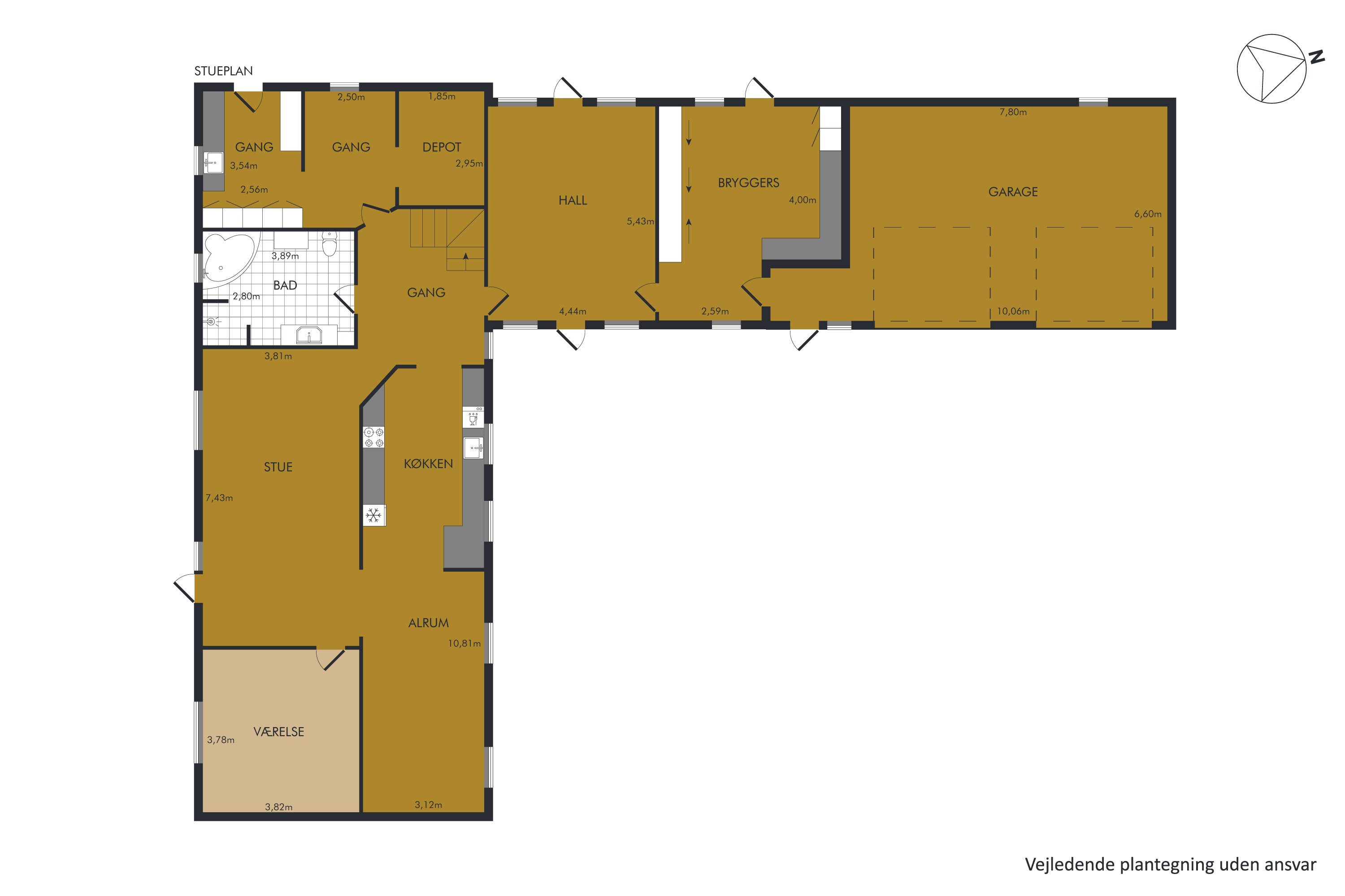 Plantegninger billede af Stampemøllevej 26, Fole, 6510 Gram