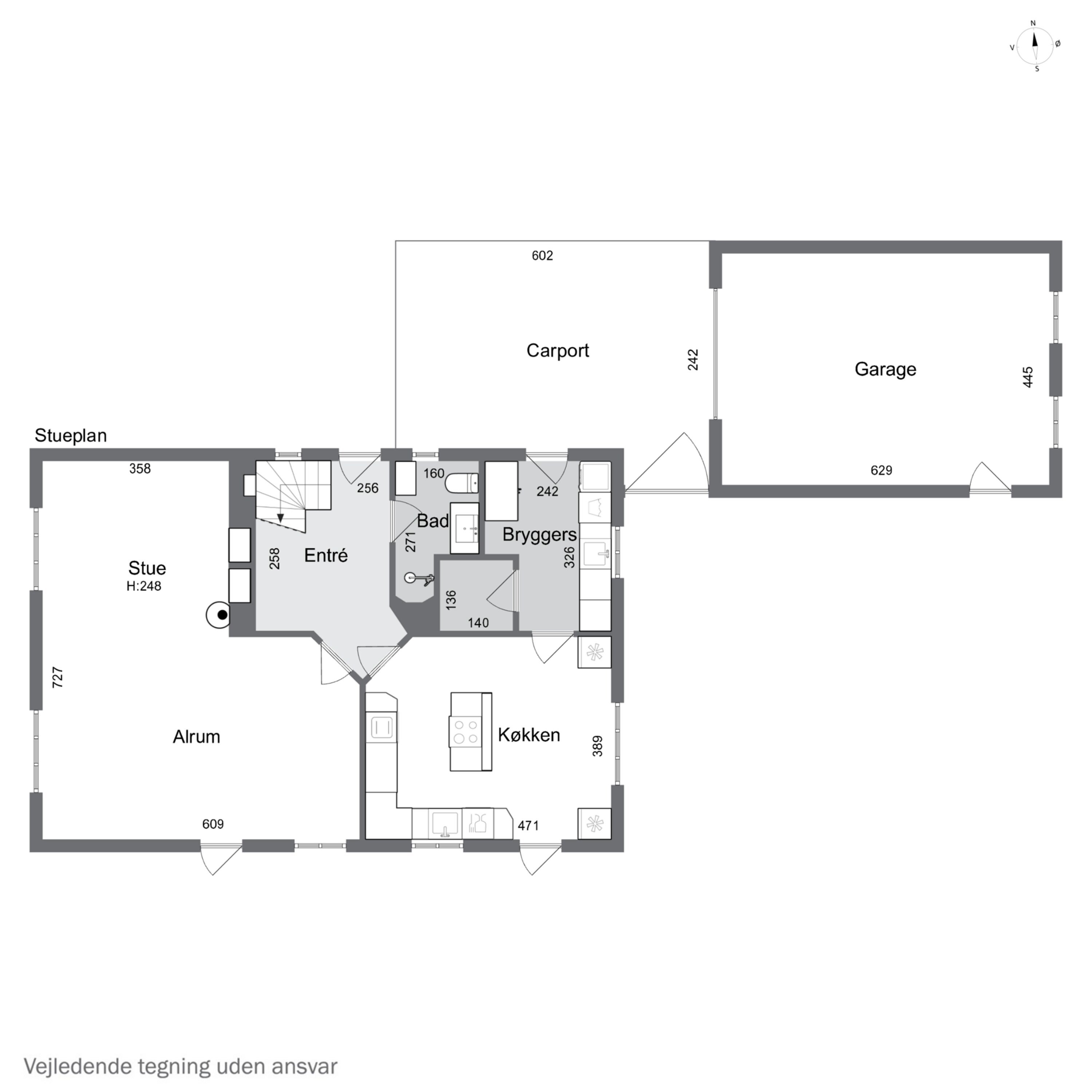 Plantegninger billede af Bispevej 8, 4500 Nykøbing Sj