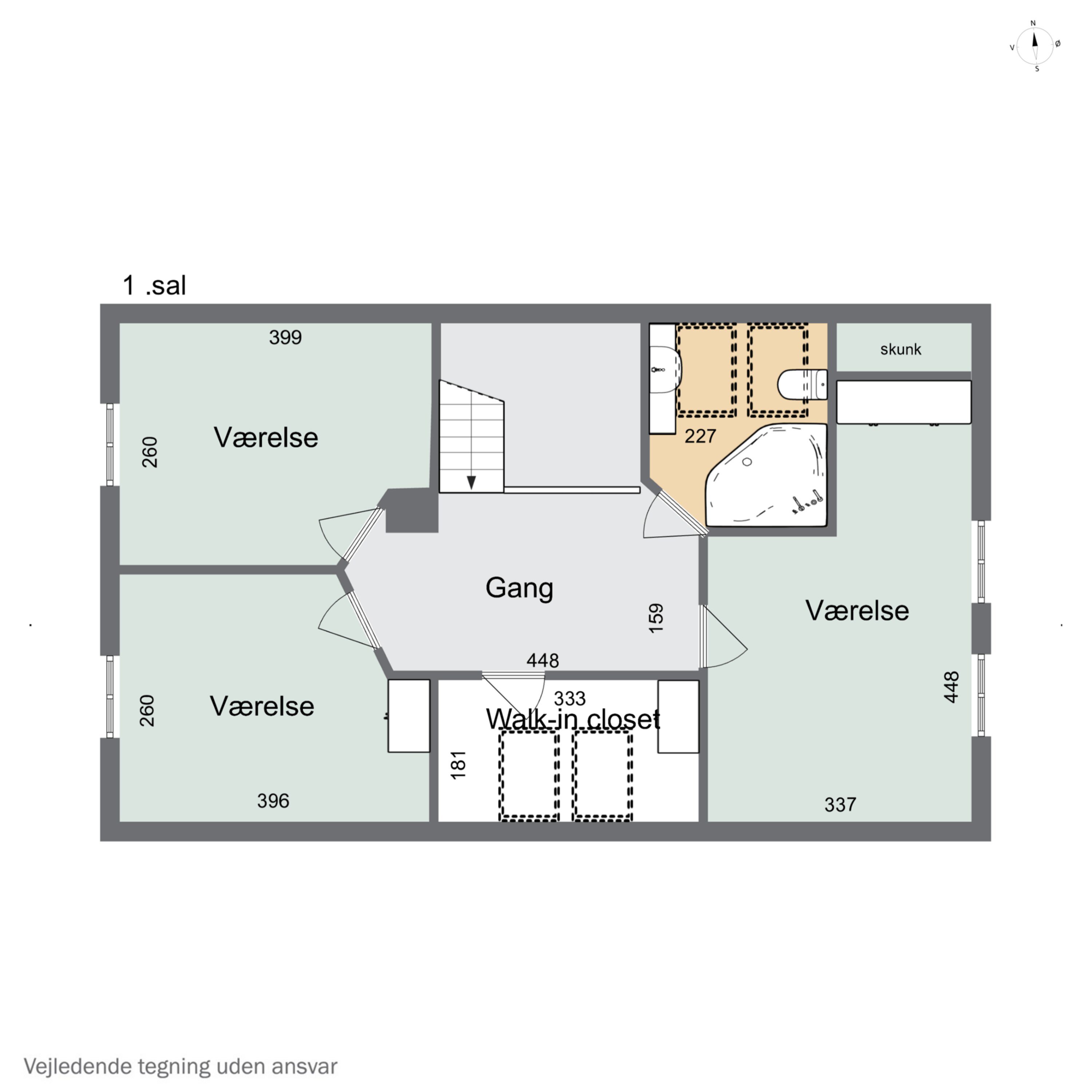 Plantegninger billede af Bispevej 8, 4500 Nykøbing Sj